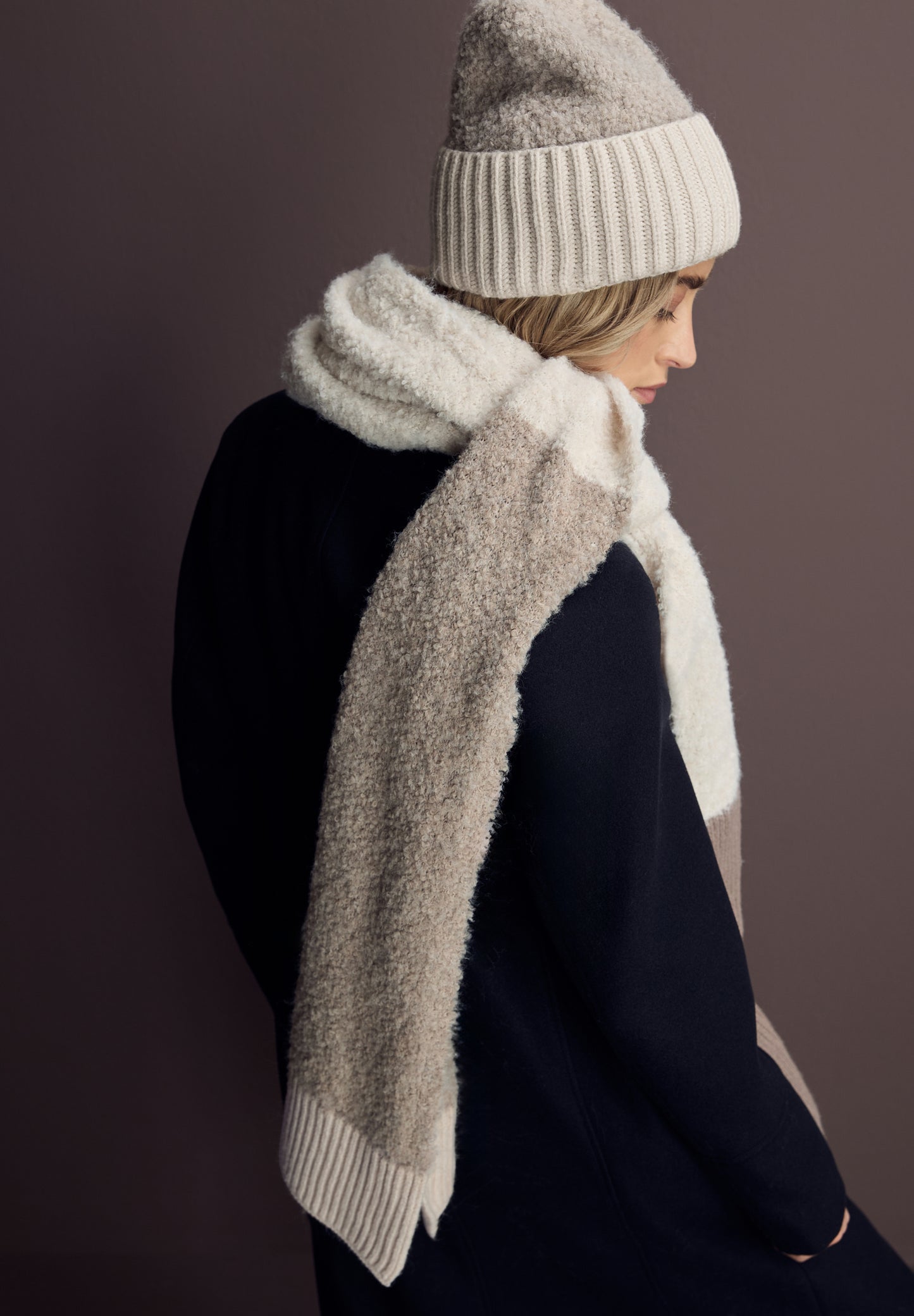 Street One Strukturmix Schal - Farbe: Soft Sand Mel.