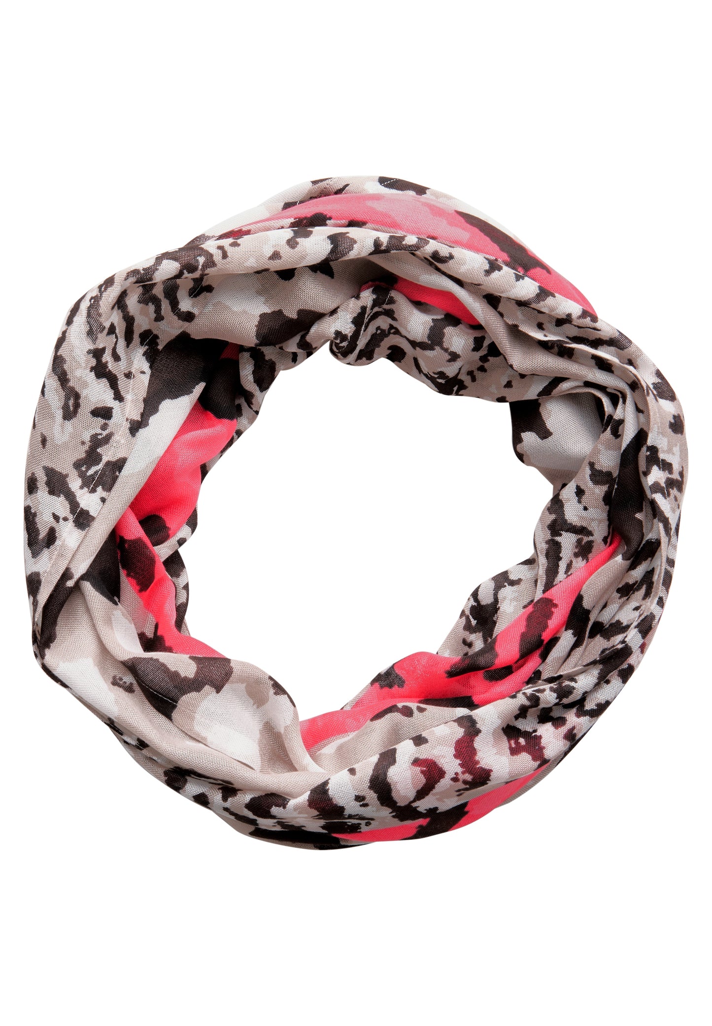 Street One Gemusterter Loop Schal - Farbe: multicolor