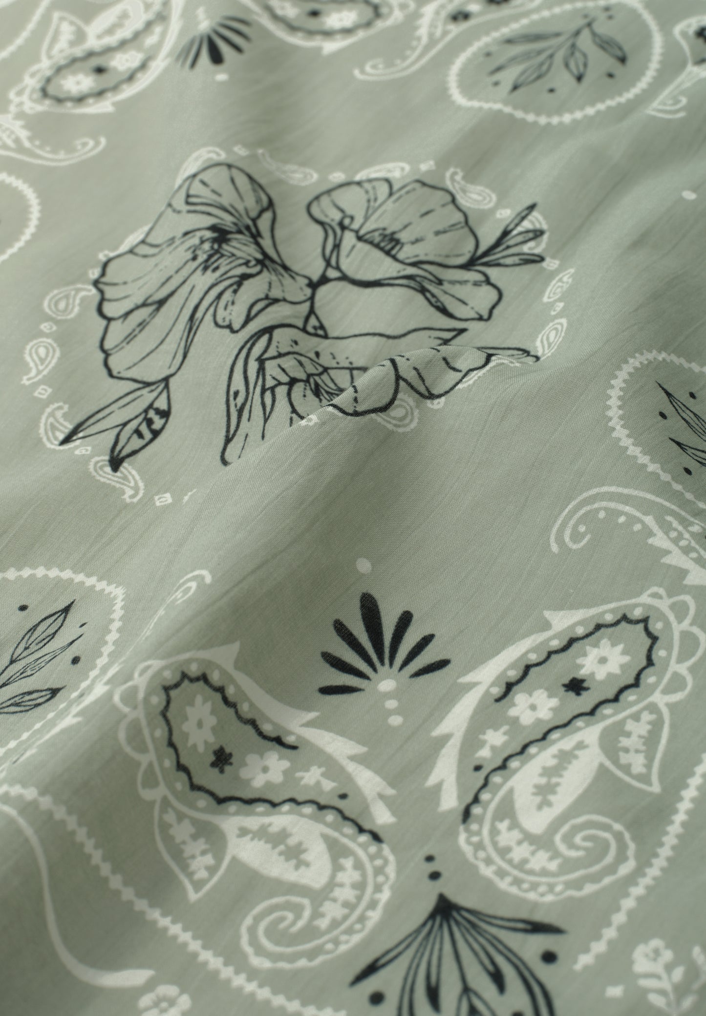 Street One - Bandana aus Baumwolle mit Print - Farbe: mint leaf