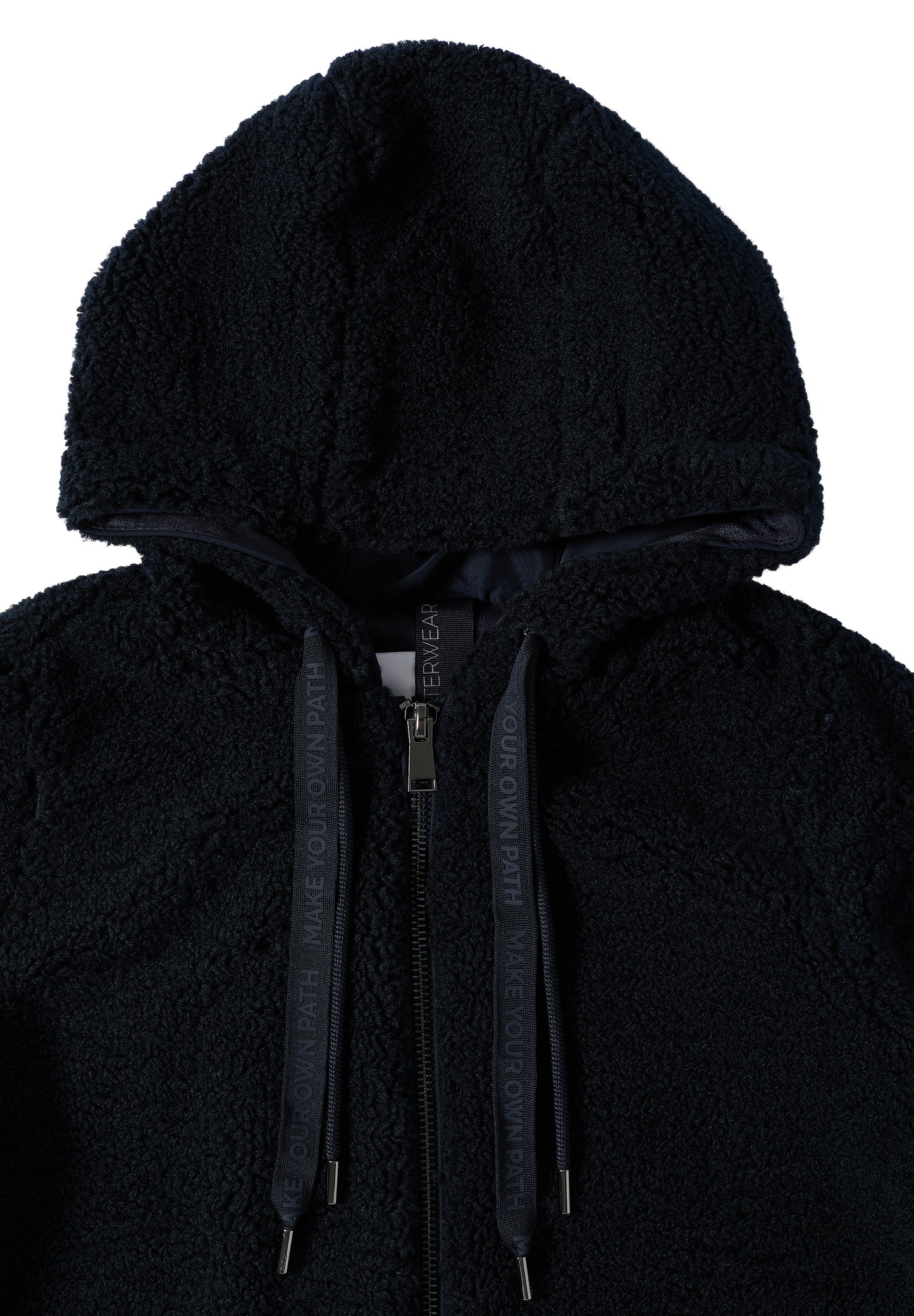 CECIL Teddy Mantel mit Kapuze - Farbe: dark navy blue