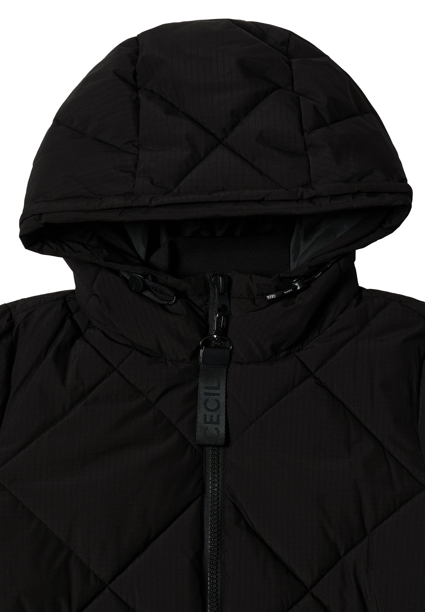 CECIL Mantel mit Rucksack Strings - Farbe: Black