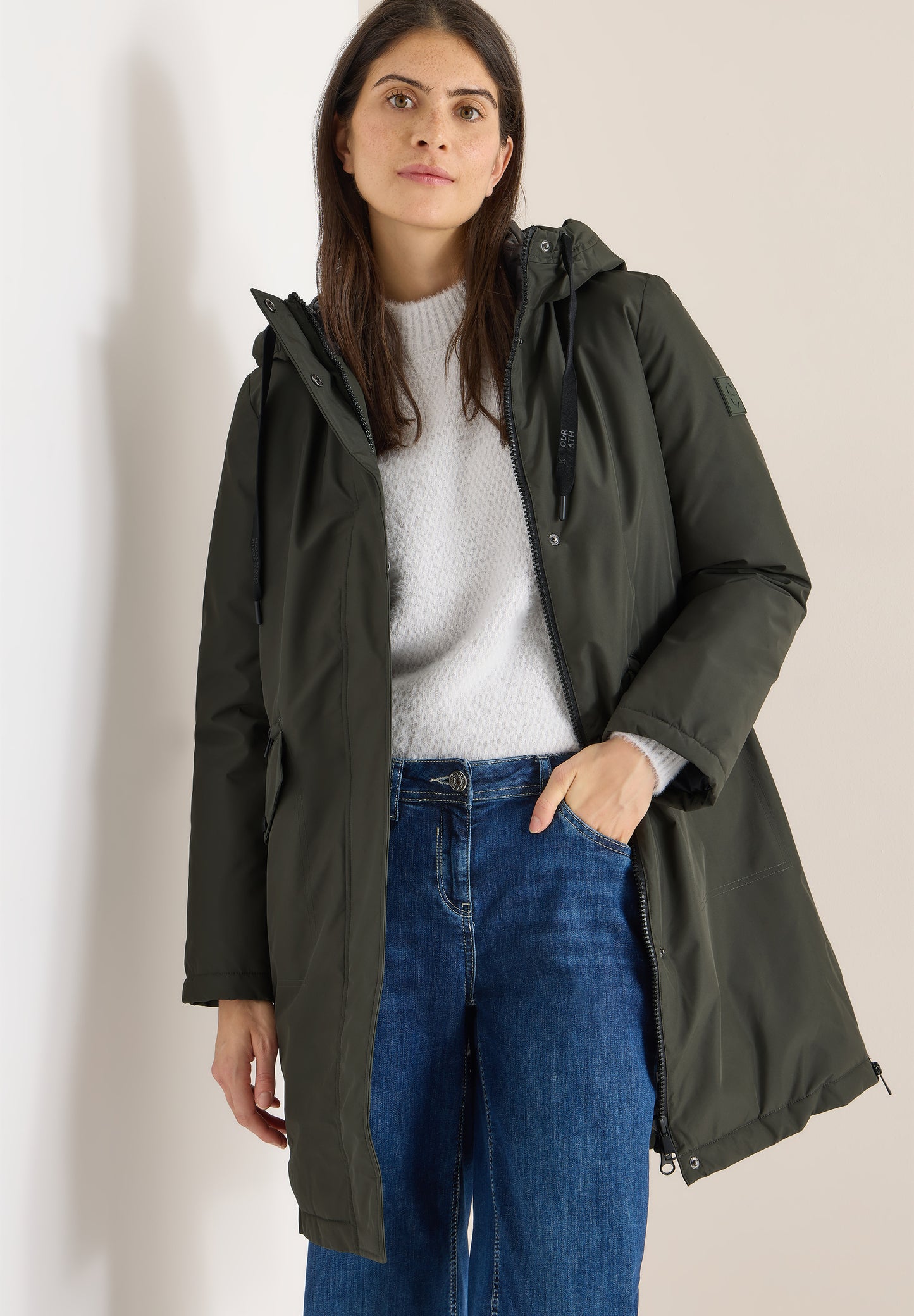 CECIL - Sportiver Parka - Farbe: olive wood