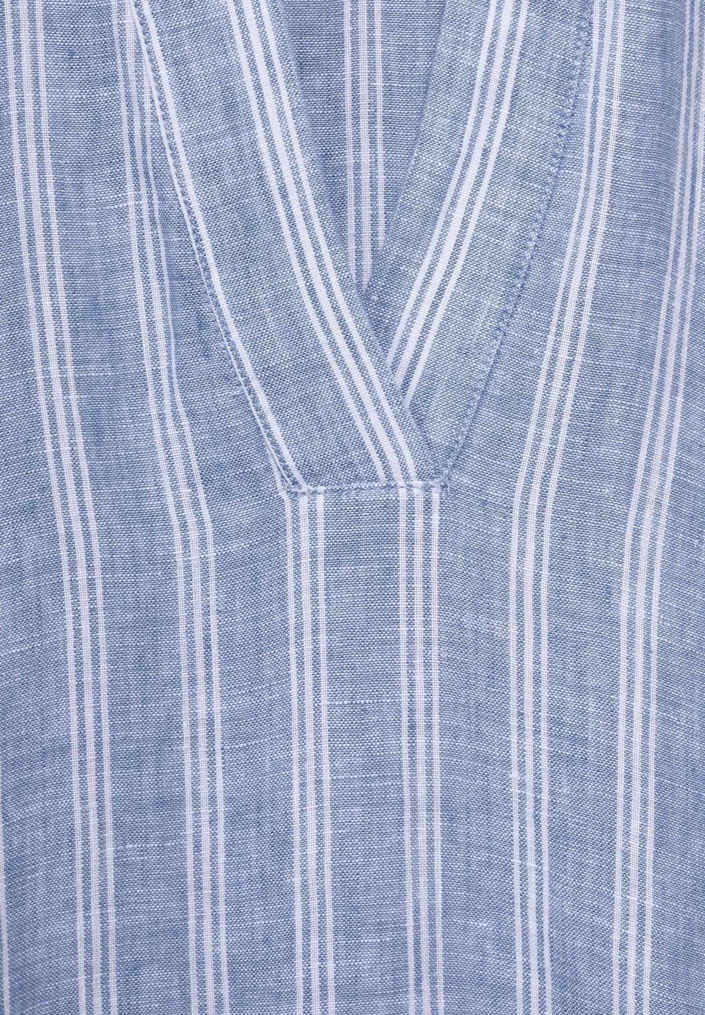 CECIL - Leinenkleid mit Streifen - blau