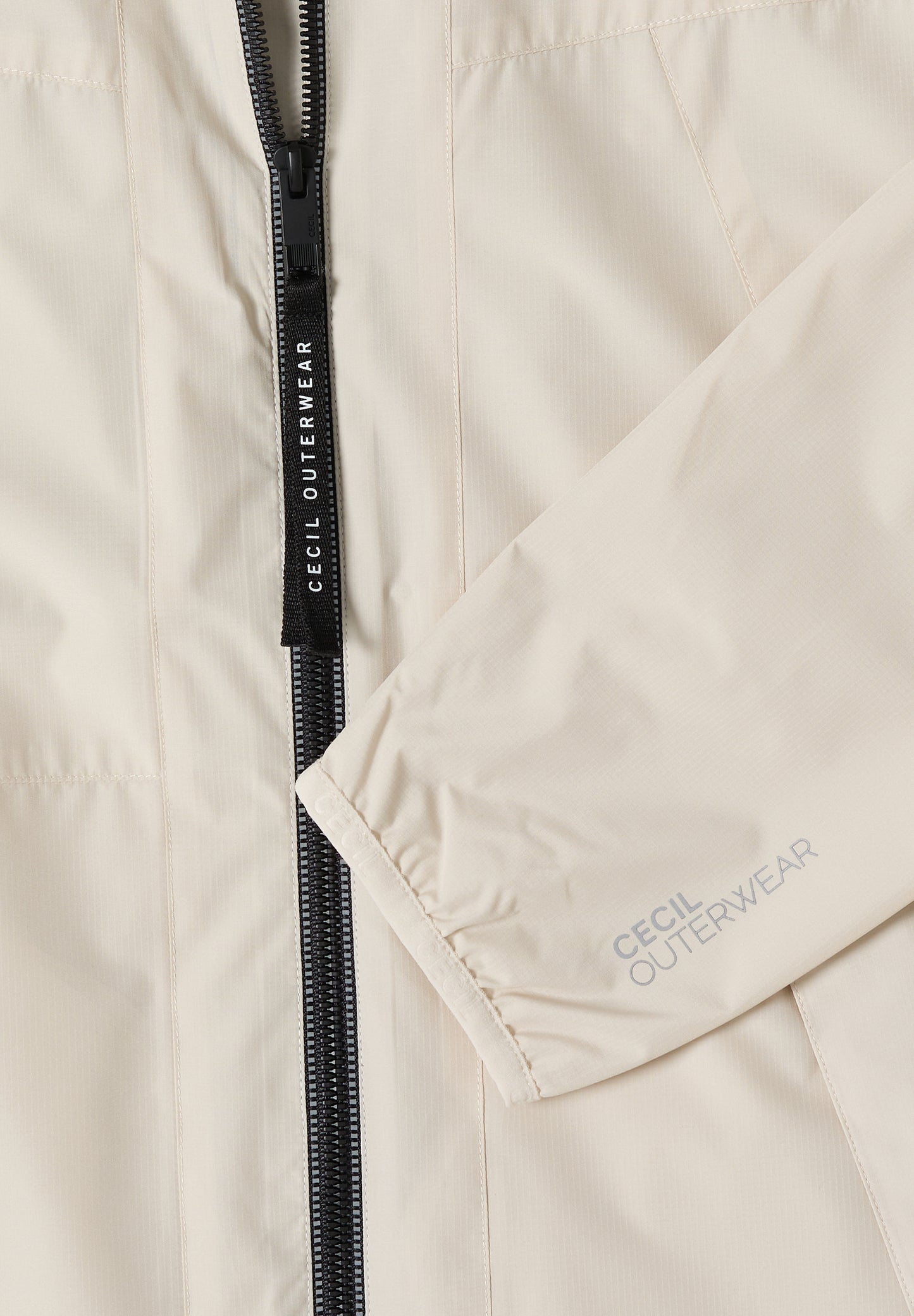 CECIL - Jacke mit Kapuze und Tunnelzug - Farbe: dust beige