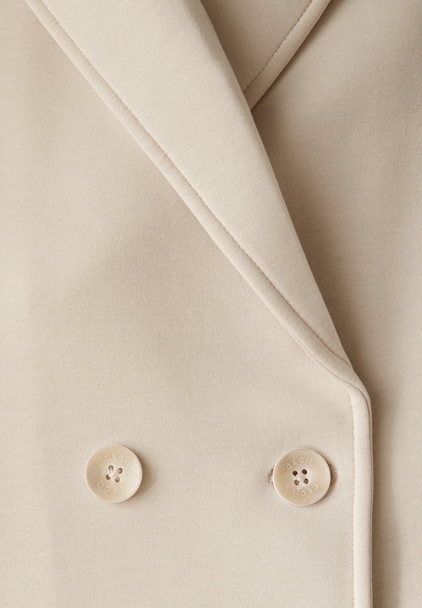 CECIL Damen Scuba-Mantel in Beige
