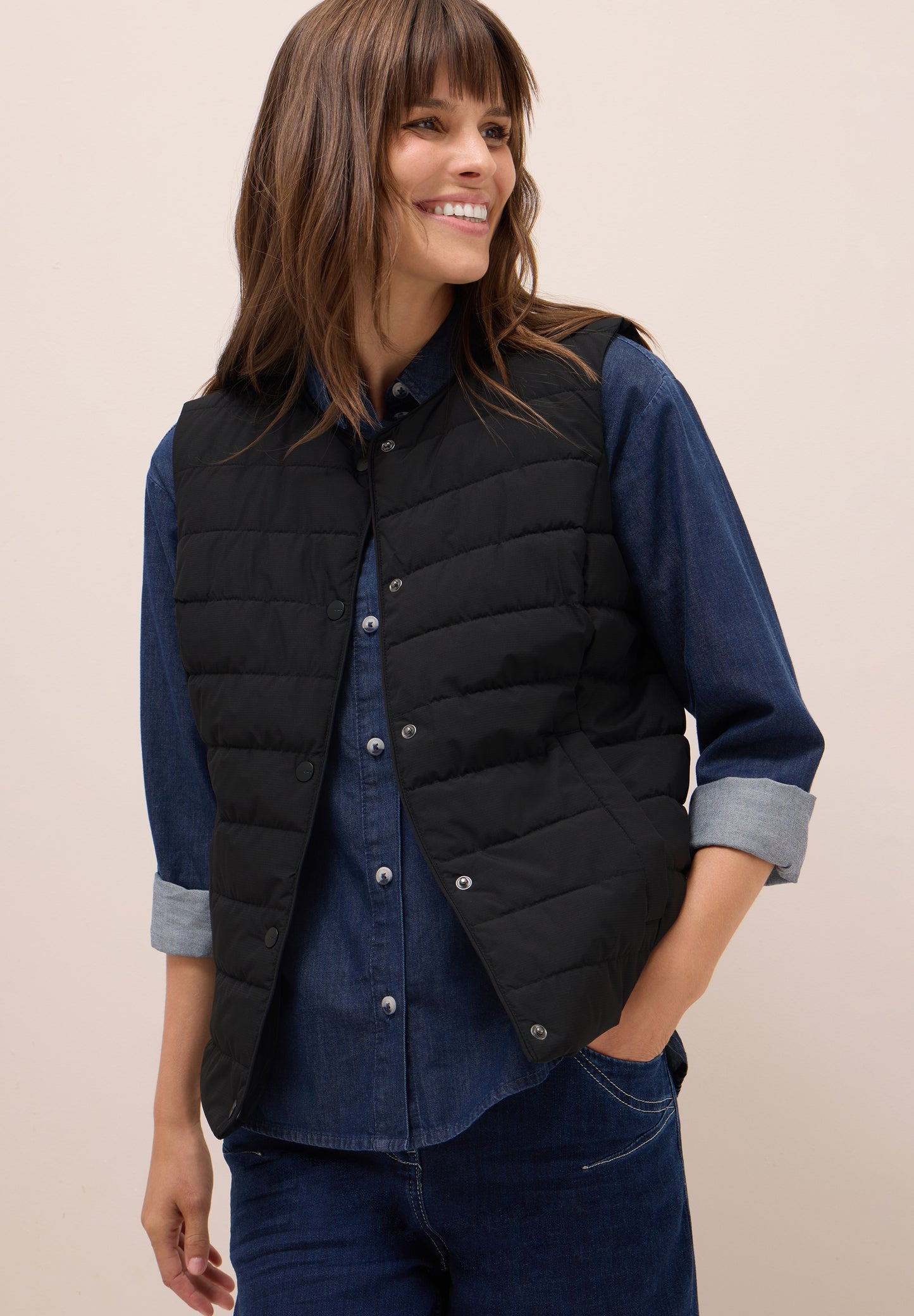 CECIL Weste zum Unterziehen - Farbe: Black