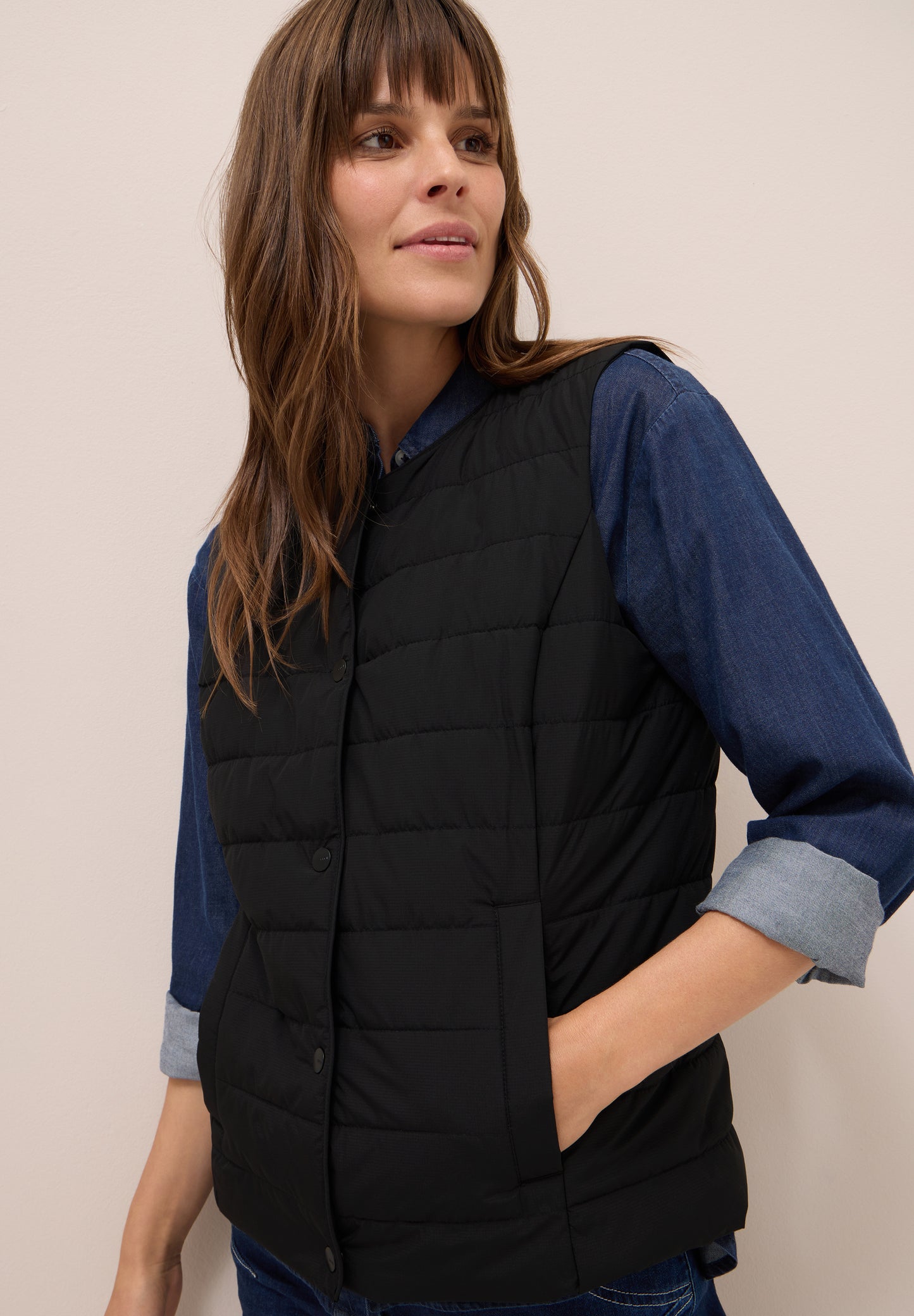 CECIL Weste zum Unterziehen - Farbe: Black