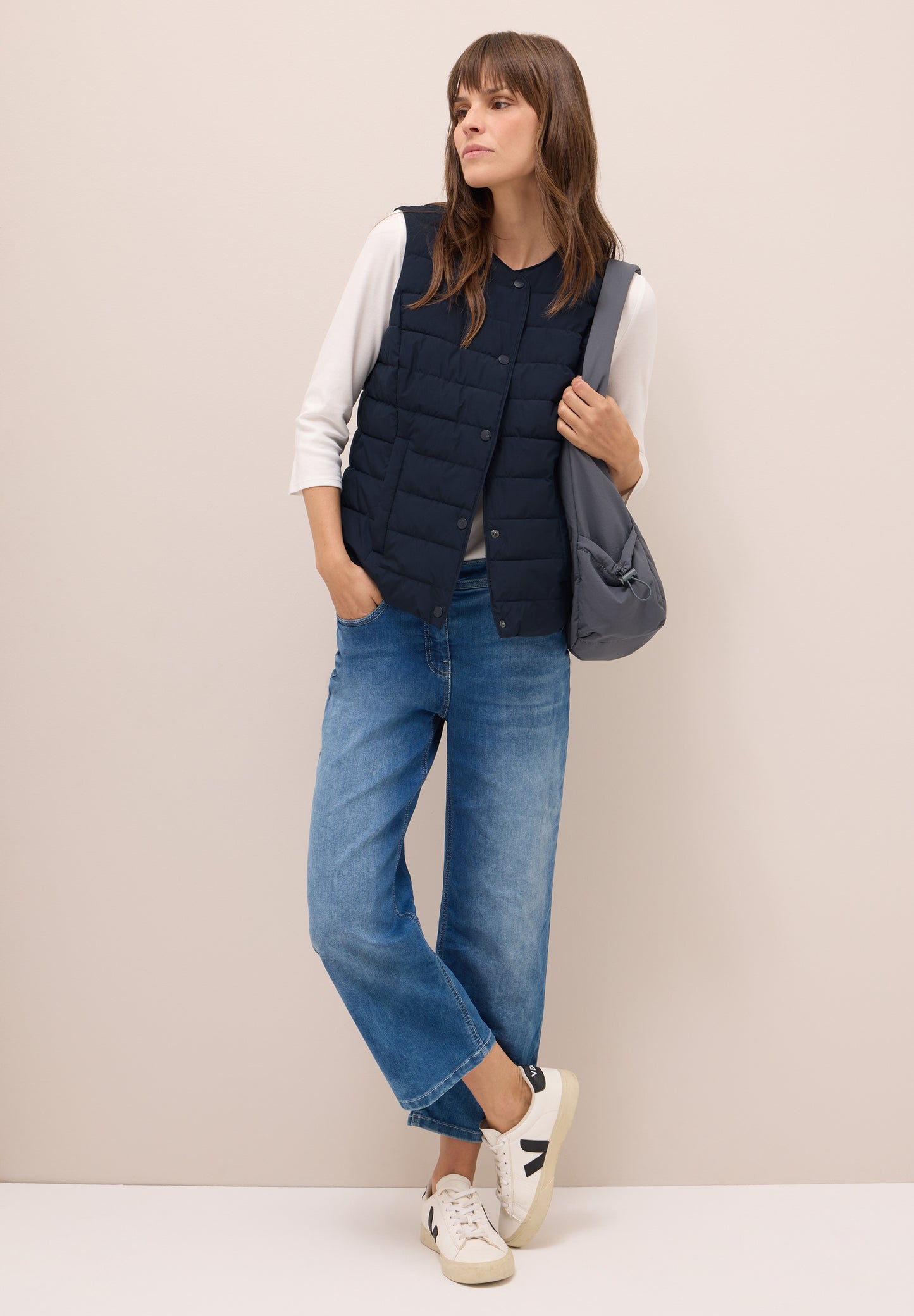 CECIL Weste zum Unterziehen - Farbe: dark navy blue