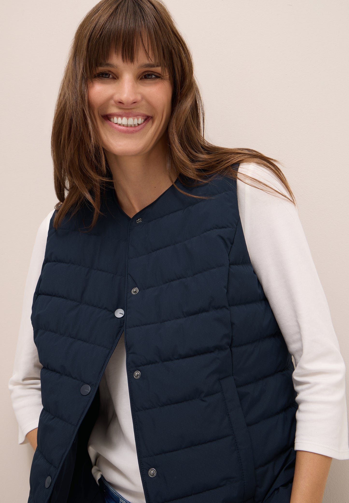 CECIL Weste zum Unterziehen - Farbe: dark navy blue