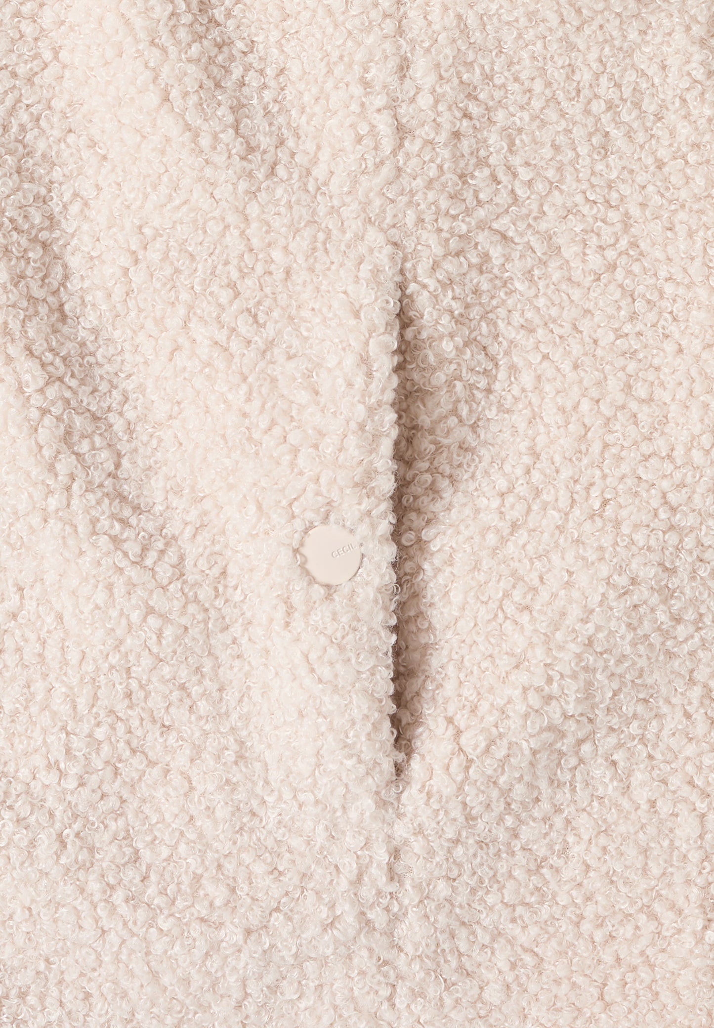 CECIL Weste in Wolloptik - Farbe: teddy vanilla white