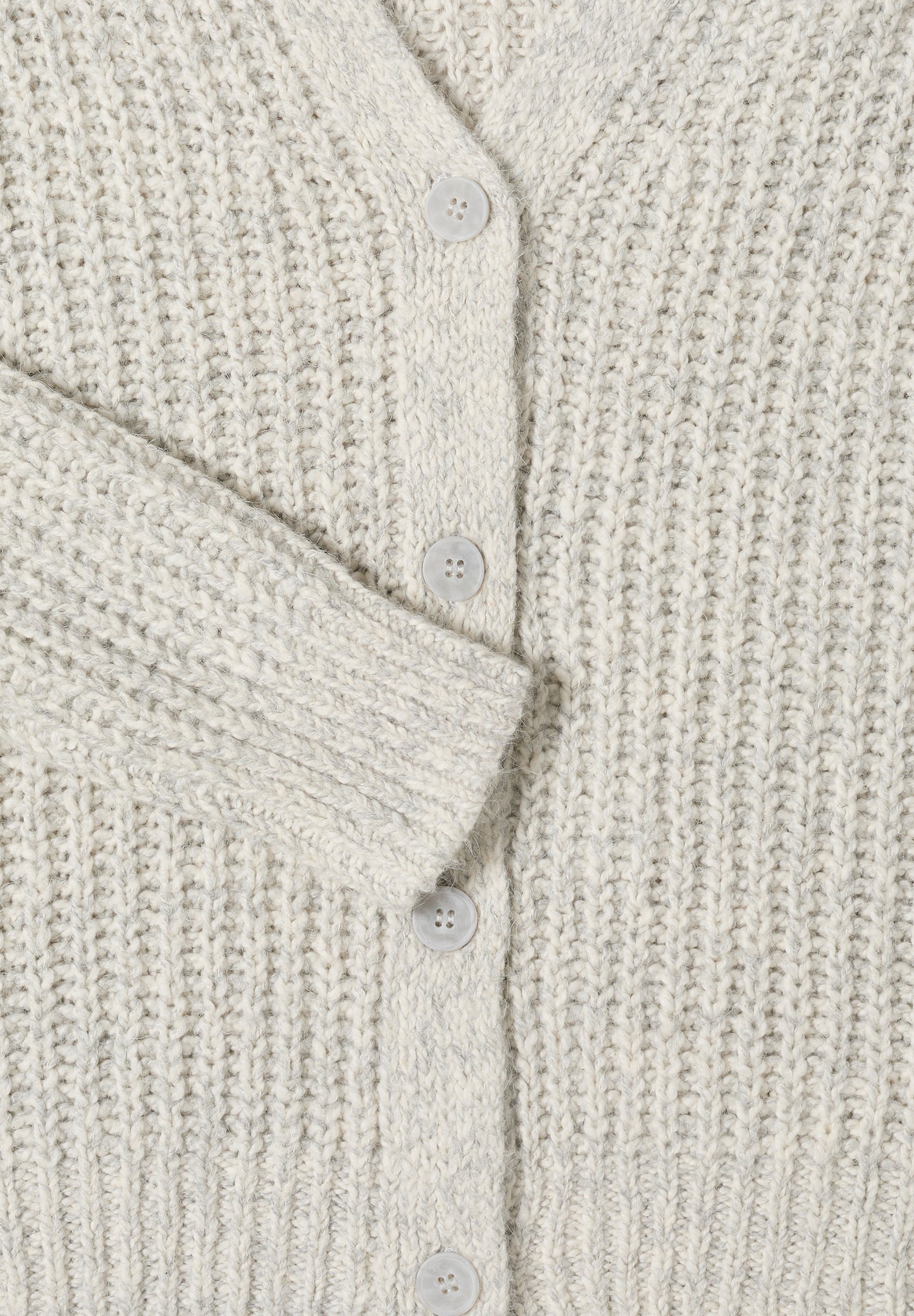 CECIL Two Tone Cardigan - Farbe: metal grey melange