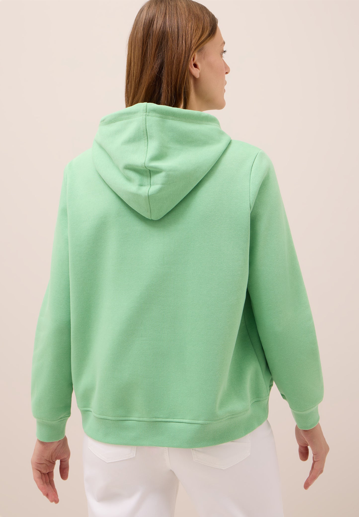 CECIL Sweatshirt mit Kapuze - Farbe: fennel green