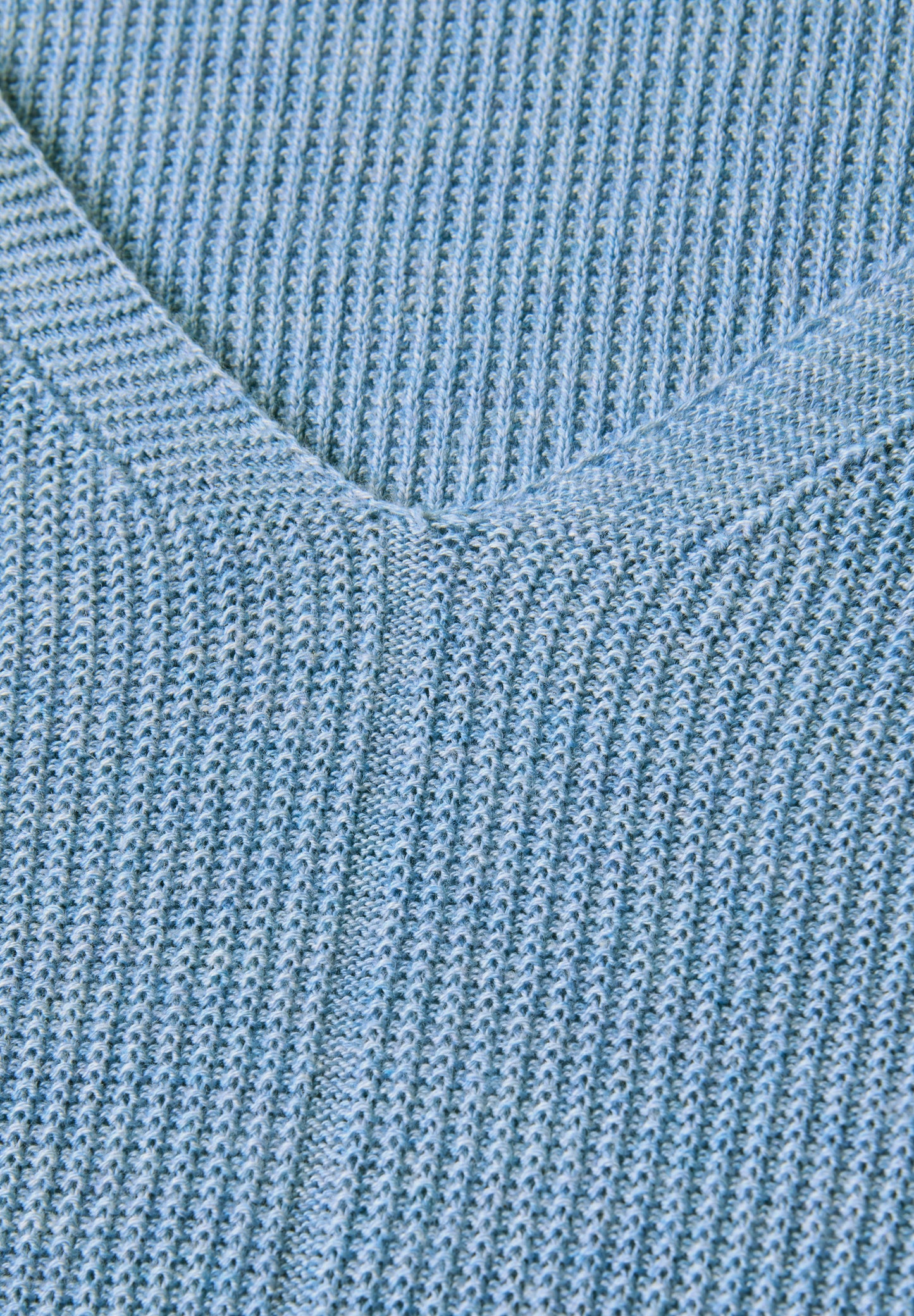 CECIL V-Neck Strickpullover - Farbe: whisper blue melange
