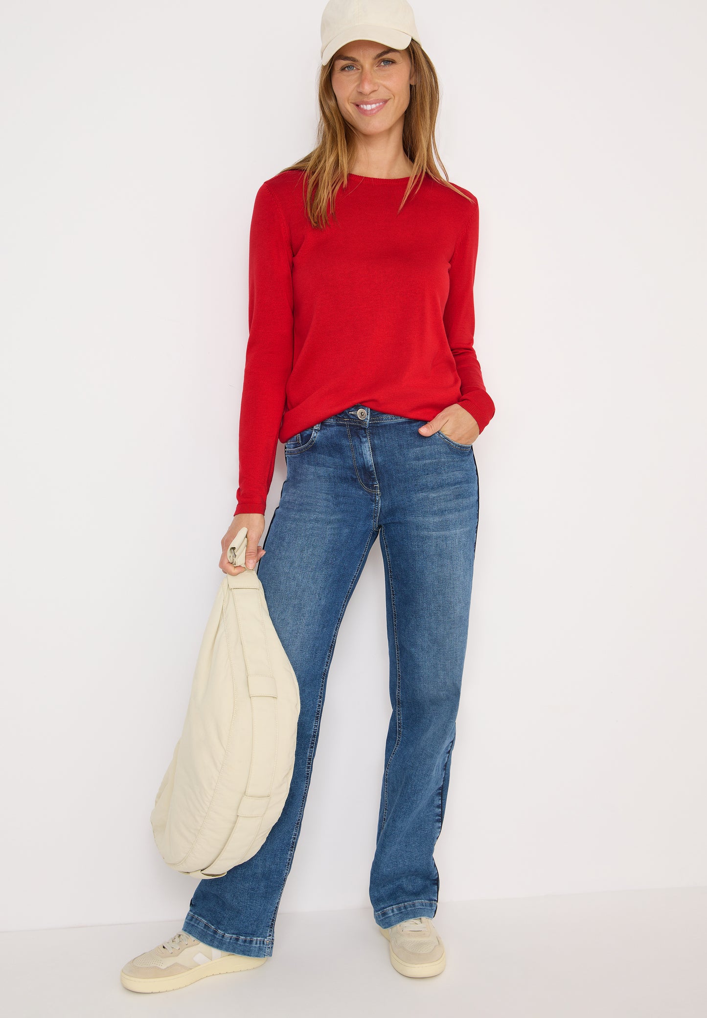 CECIL Basic Pullover - Farbe: fiery red