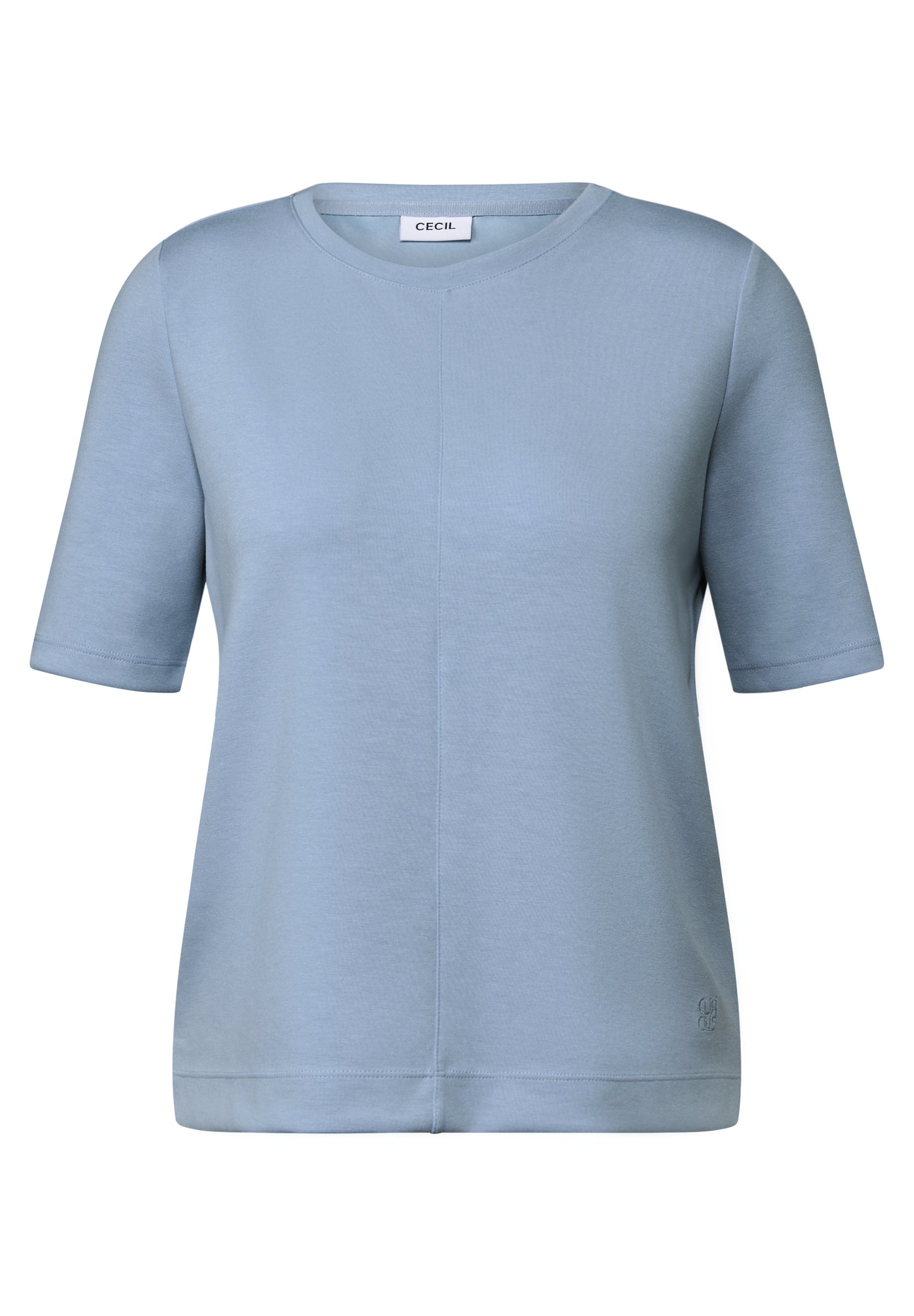 CECIL Kurzarmsweatshirt - Farbe: mountain blue