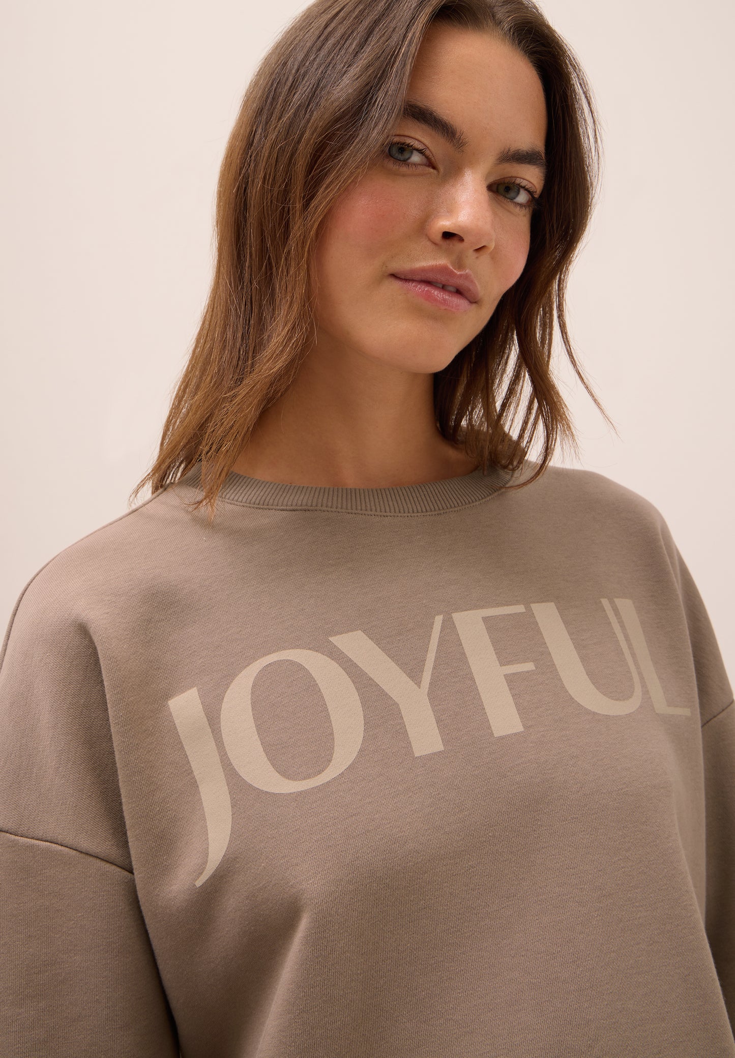 CECIL Sweatshirt mit Tunnelzug - Farbe: natural taupe