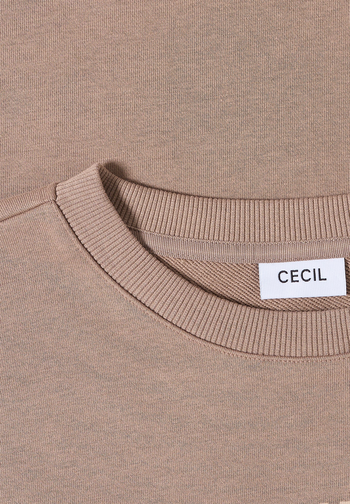 CECIL Sweatshirt mit Tunnelzug - Farbe: natural taupe