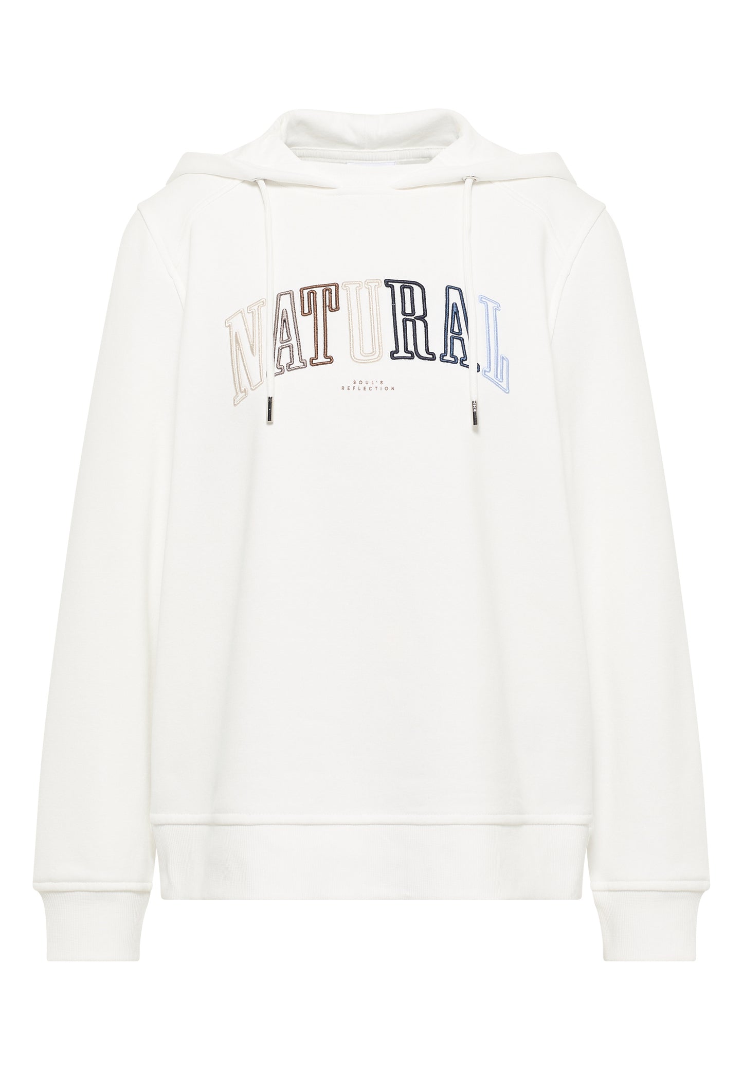 CECIL Hoodie mit Wording - Farbe: vanilla white