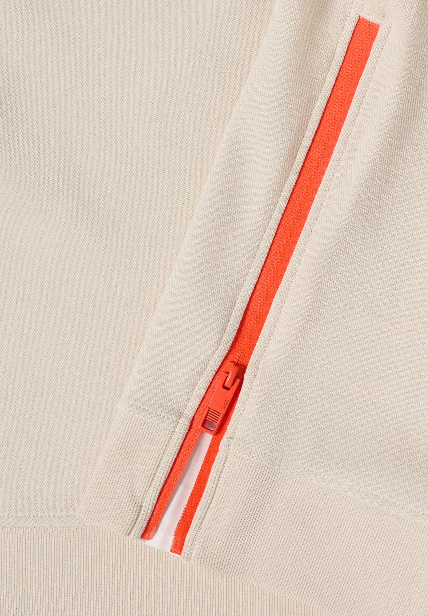 CECIL - Sweatshirt Hoodie - Farbe: pearl beige