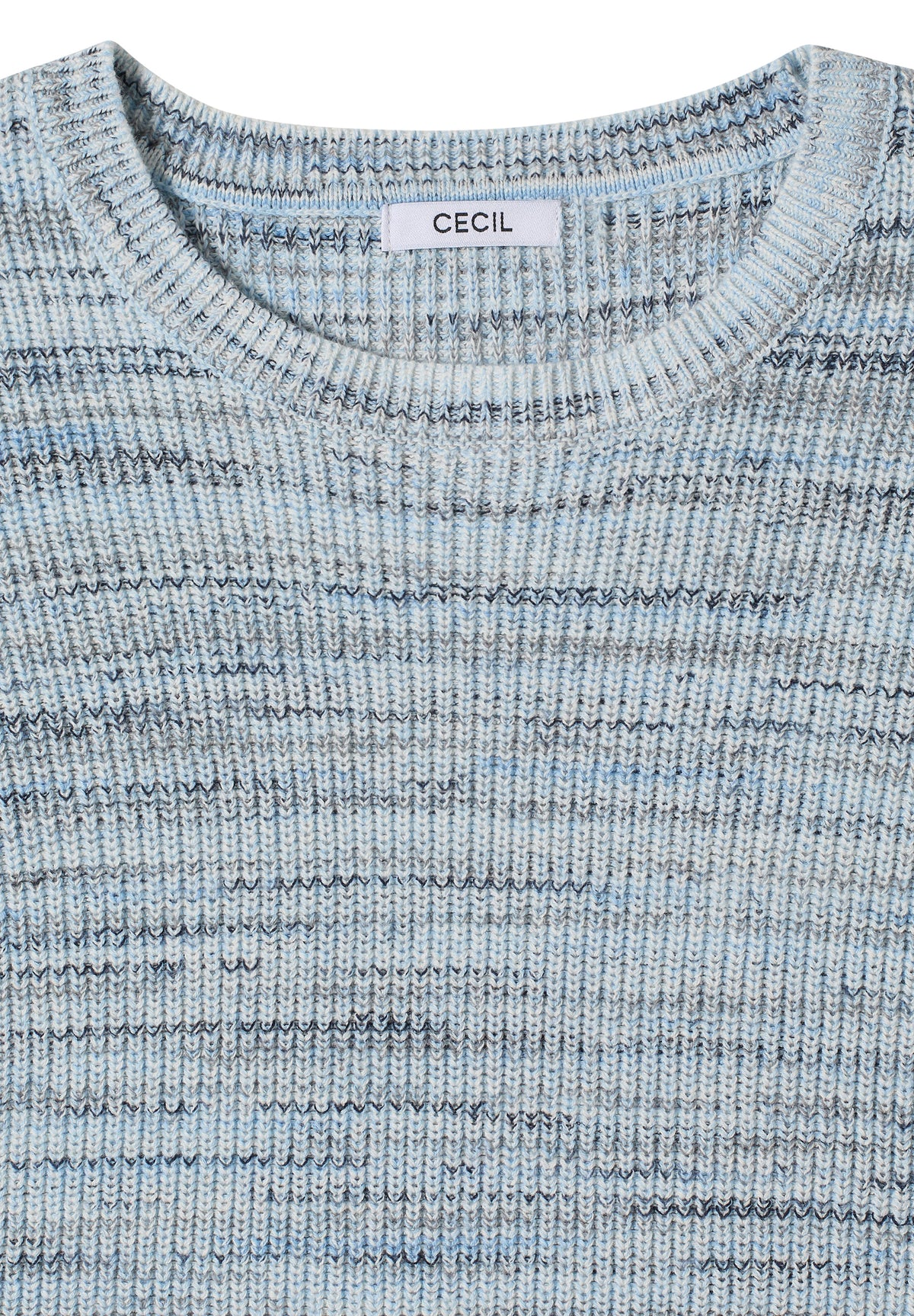 CECIL - Pullover mit Rundhals und Space-Dye-Optik - Farbe: urban dark blue