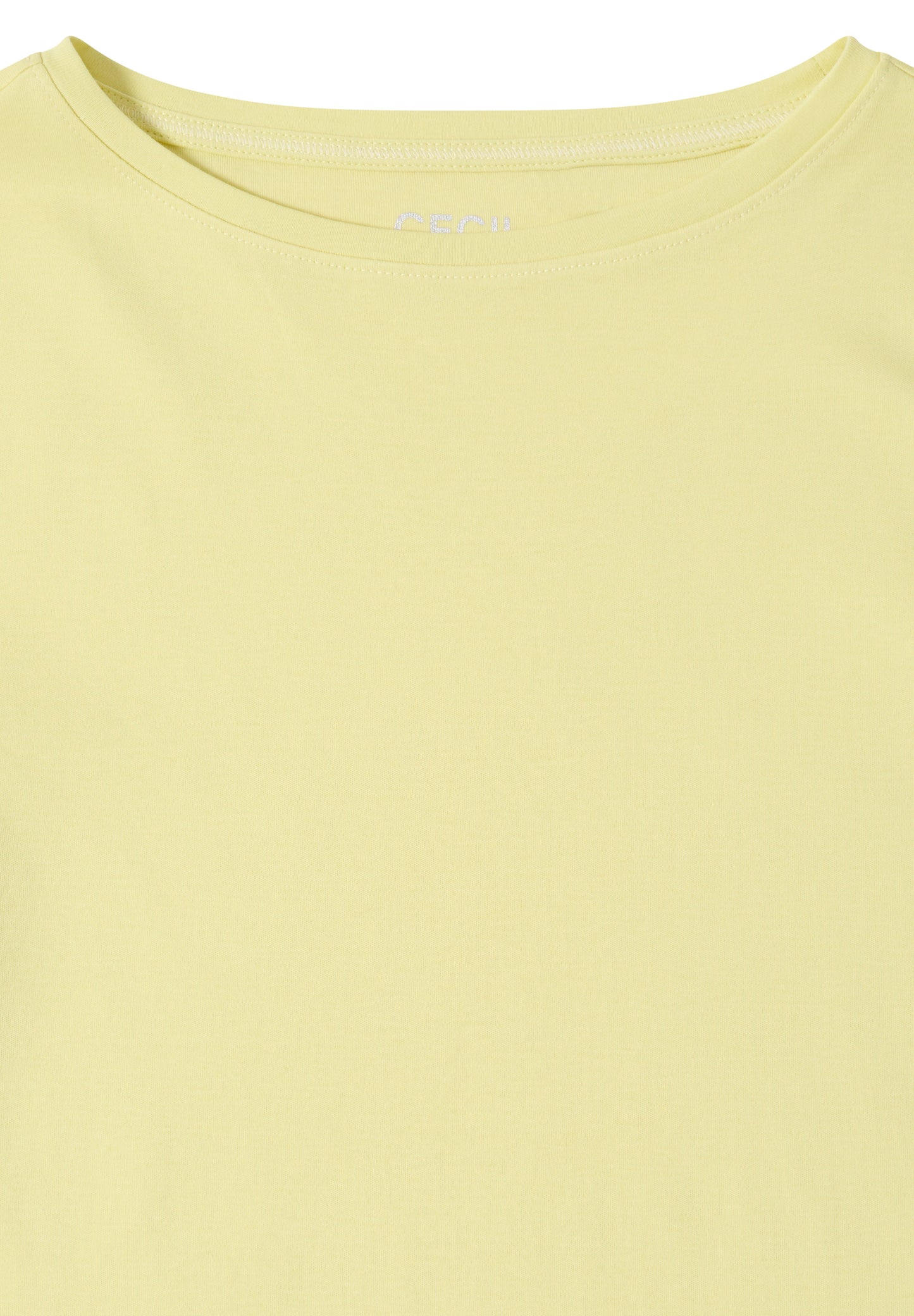 CECIL - Basic Shirt in Unifarbe - Farbe: iced yellow