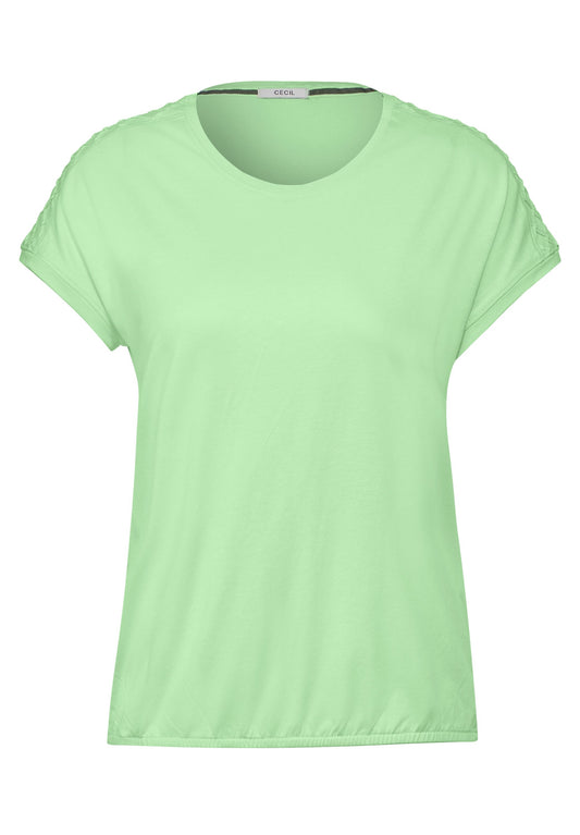 CECIL - Dekoratives T-Shirt - matcha lime