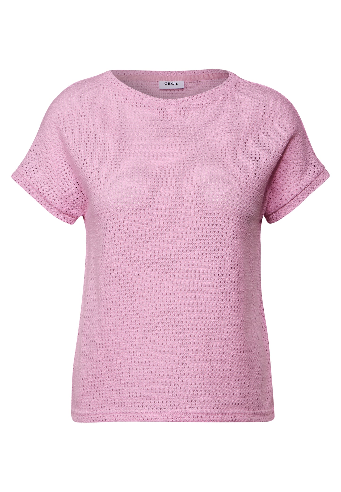 CECIL Struktur-T-Shirt - Farbe: cherry blossom pink
