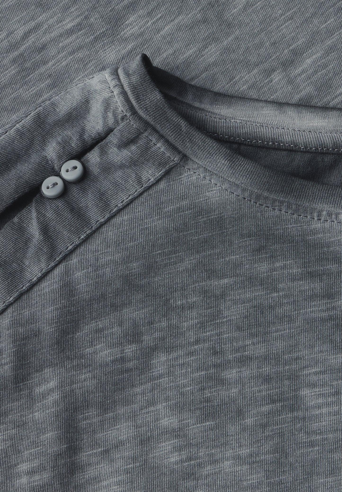 CECIL T-Shirt mit Knopfdetail - Farbe: volcanic grey