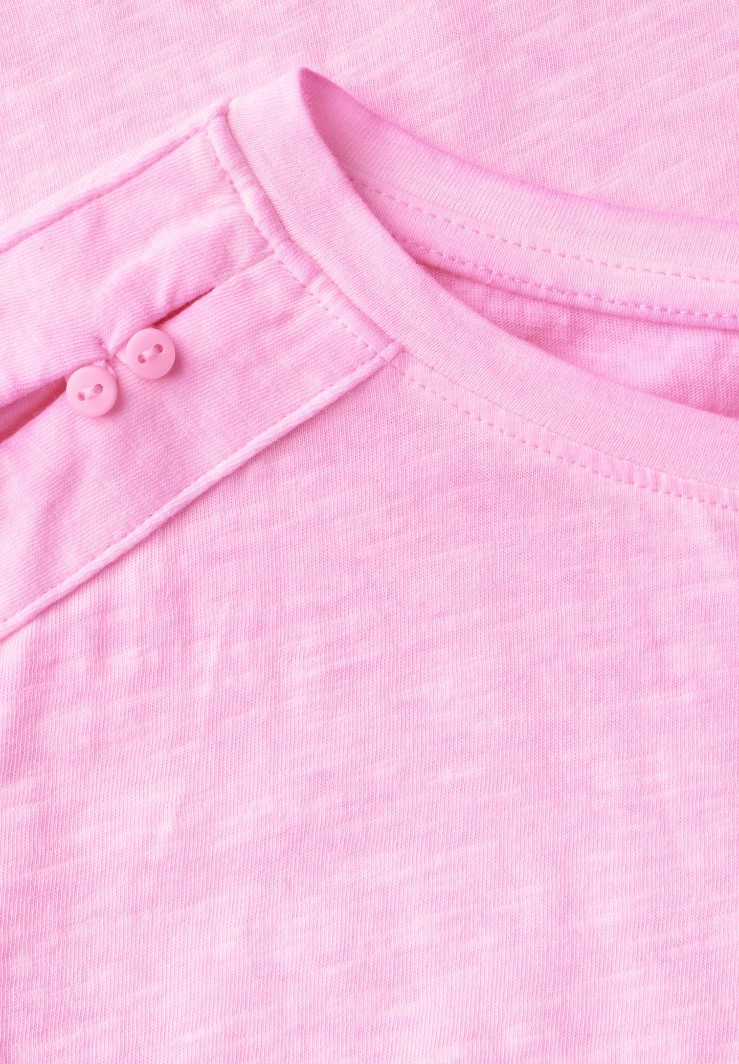 CECIL T-Shirt mit Knopfdetail - Farbe: fresh neon pink