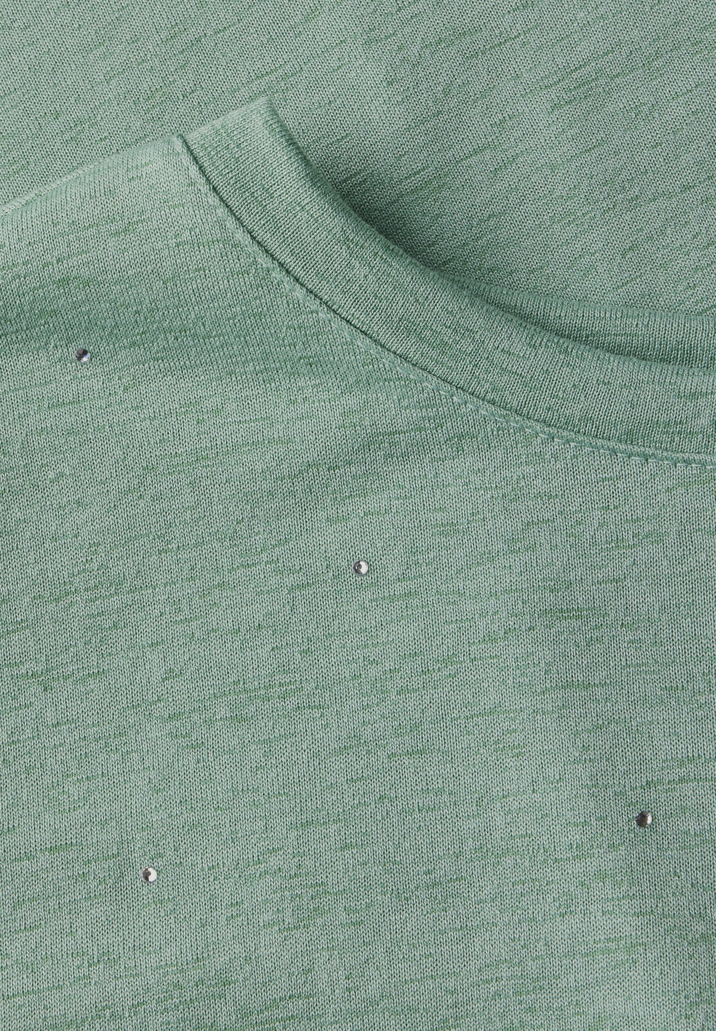 CECIL Shirt mit Dekosteinen - Farbe: matcha green