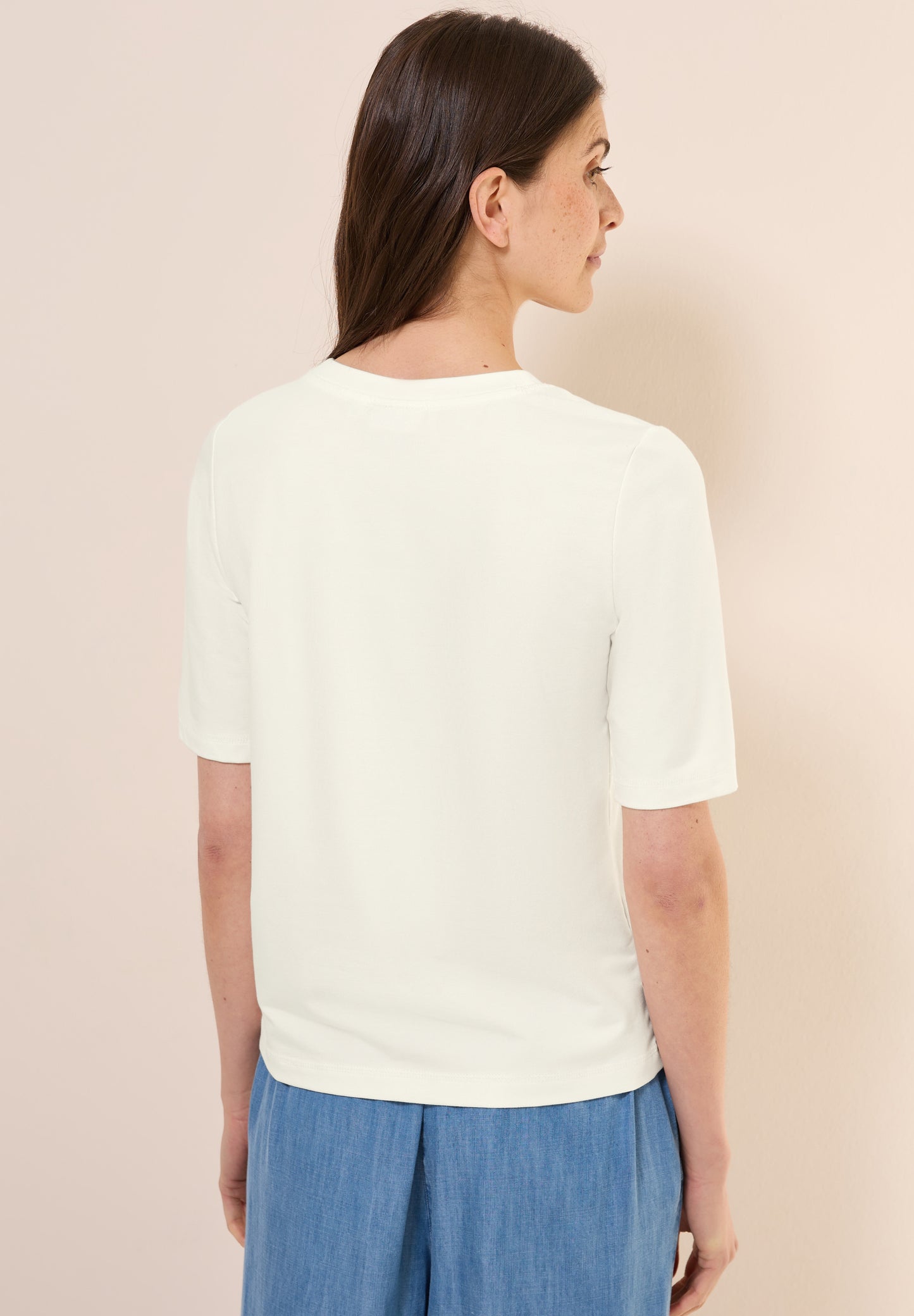 CECIL Softes Shirt mit Folienprint - Farbe: vanilla white