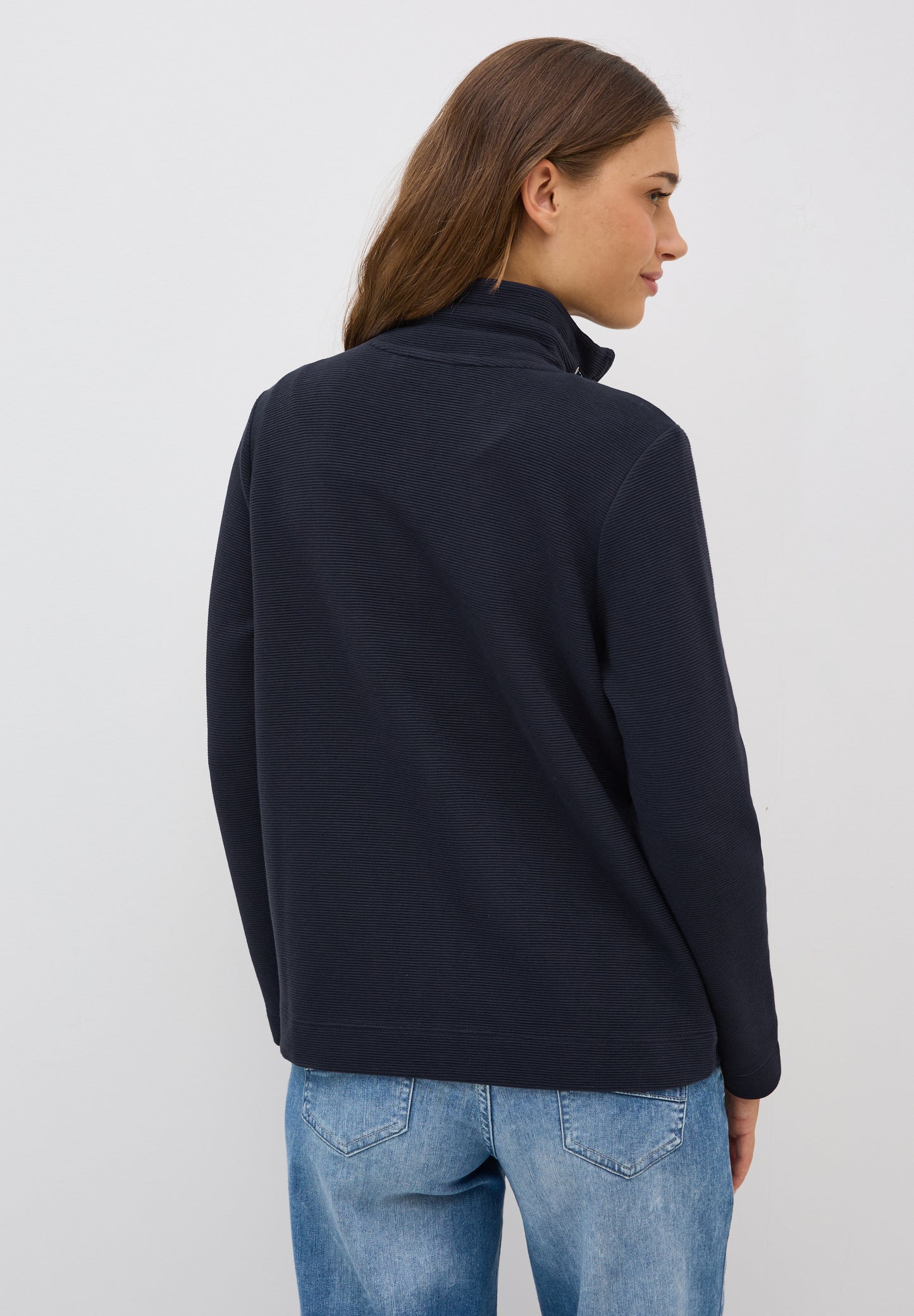 CECIL Leichte Ottoman Jacke - Farbe: urban dark blue