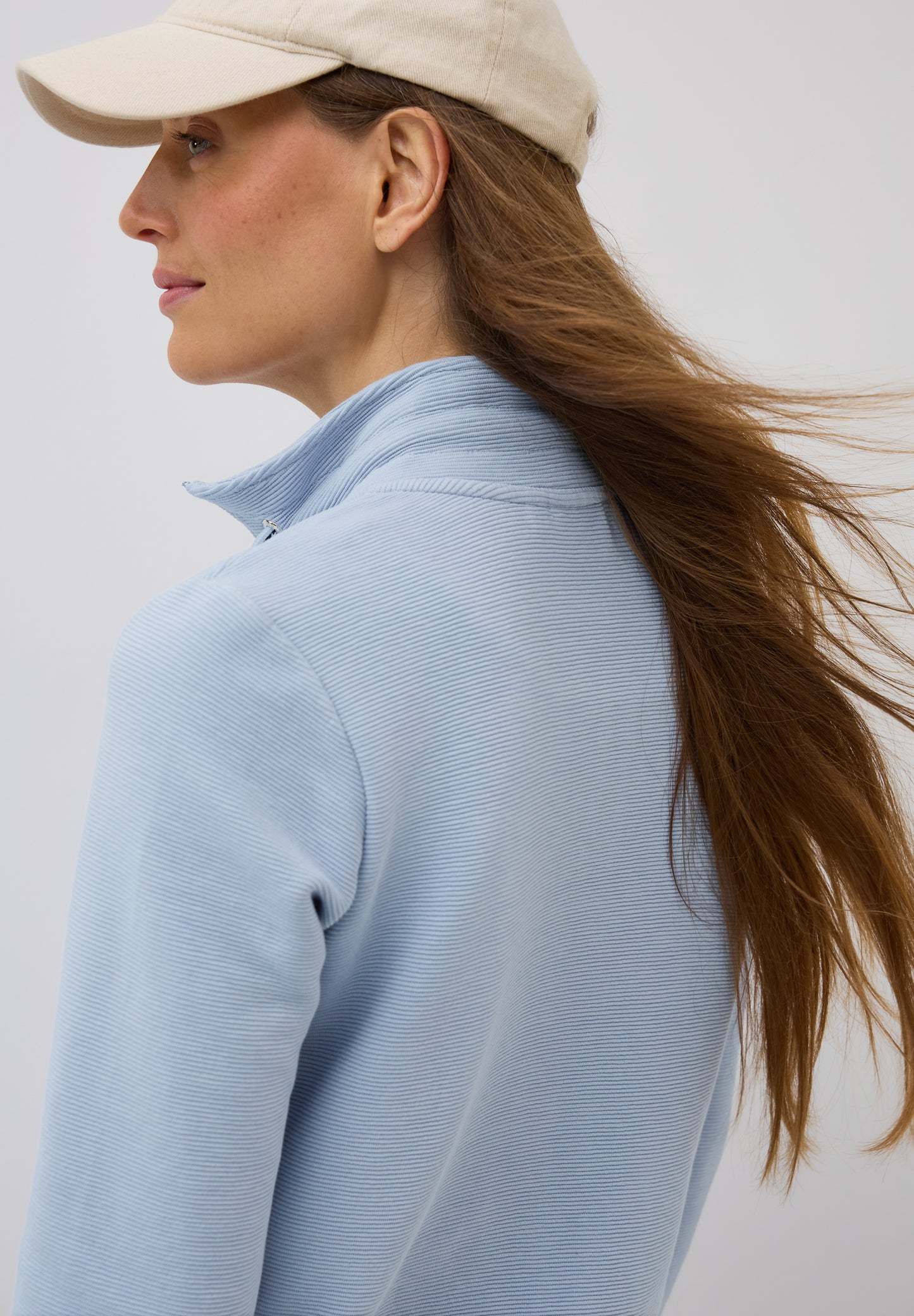 CECIL Leichte Ottoman Jacke - Farbe: mountain blue