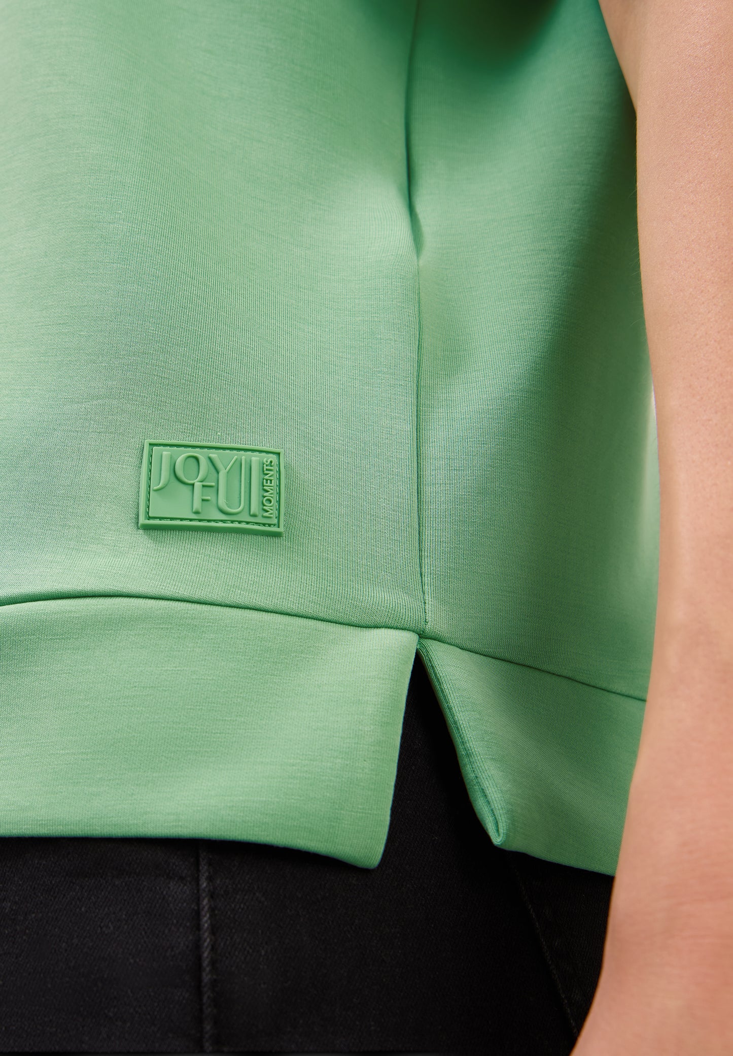 CECIL Softes Cupro Touch T-Shirt - Farbe: fennel green