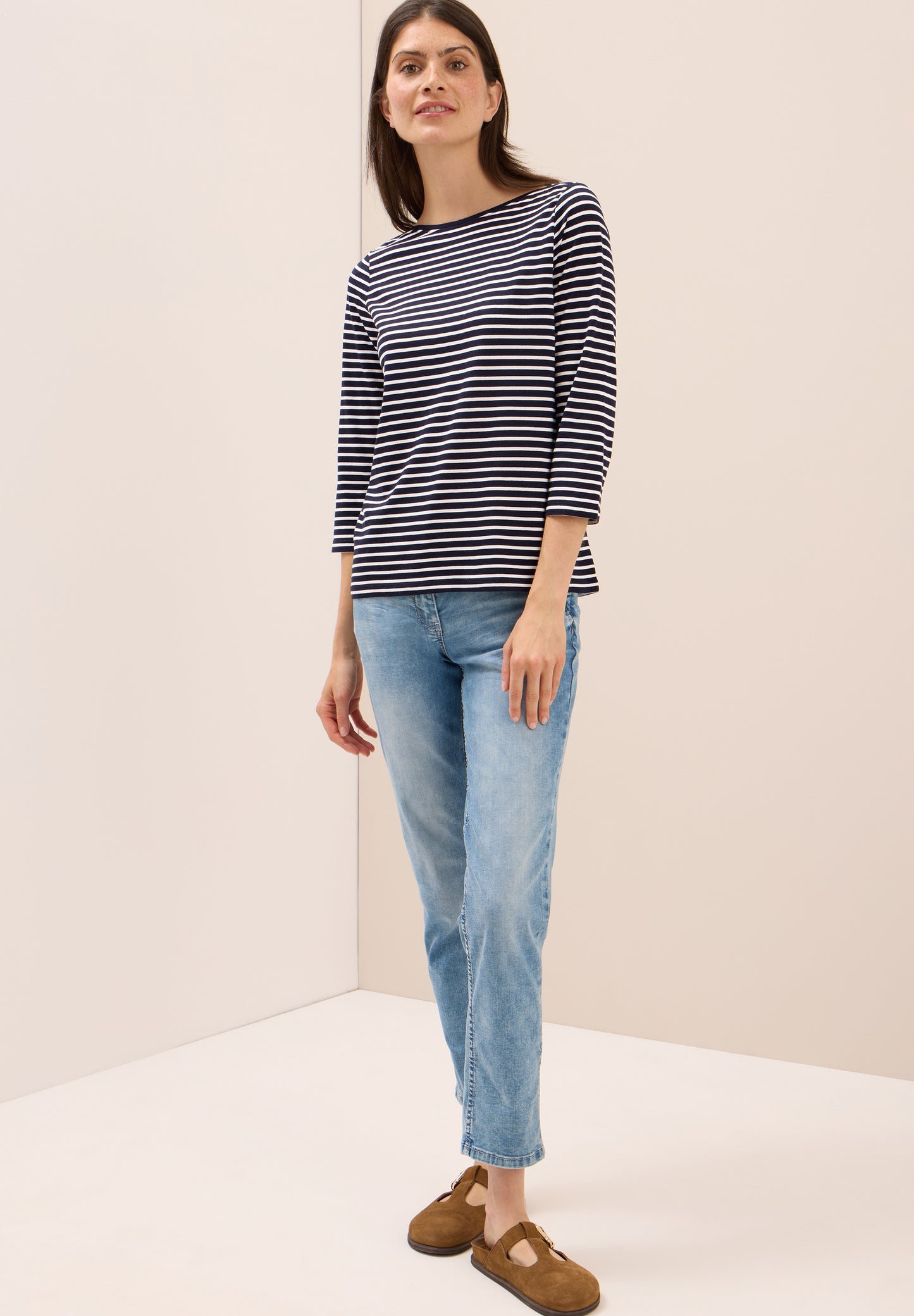CECIL Gestreiftes Shirt - Farbe: urban dark blue