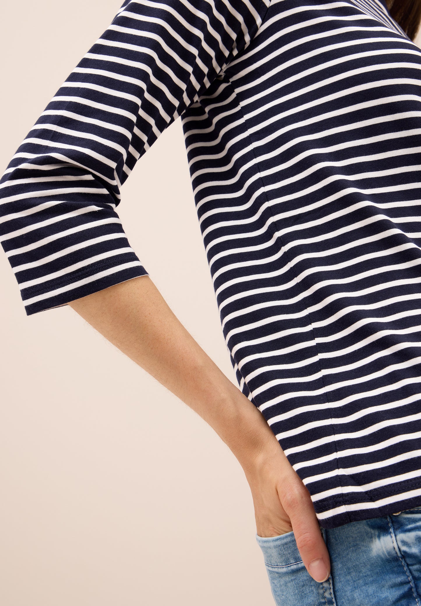 CECIL Gestreiftes Shirt - Farbe: urban dark blue