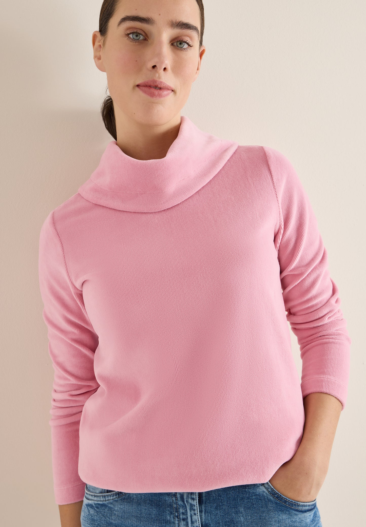 CECIL Cord Shirt mit großem Kragen - Farbe: blossom corduroy
