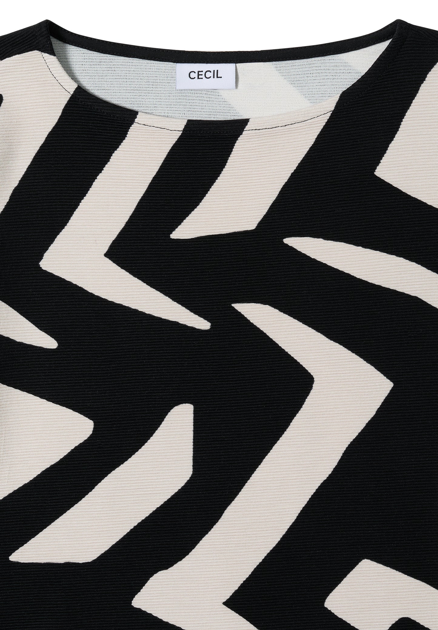 CECIL Ottoman Shirt mit Muster - Farbe: light greige