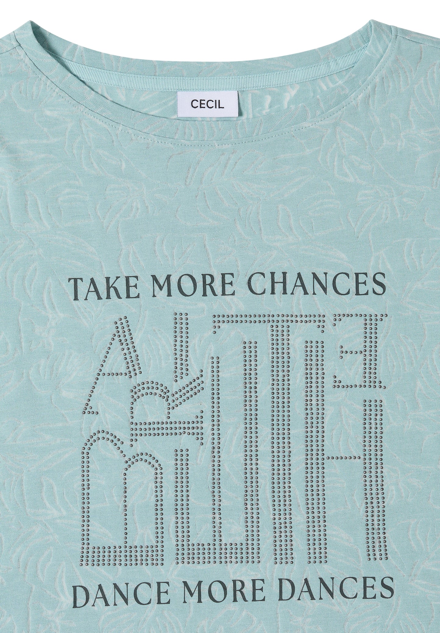 CECIL - T-Shirt in Ausbrenner-Optik - Farbe: crystal mint
