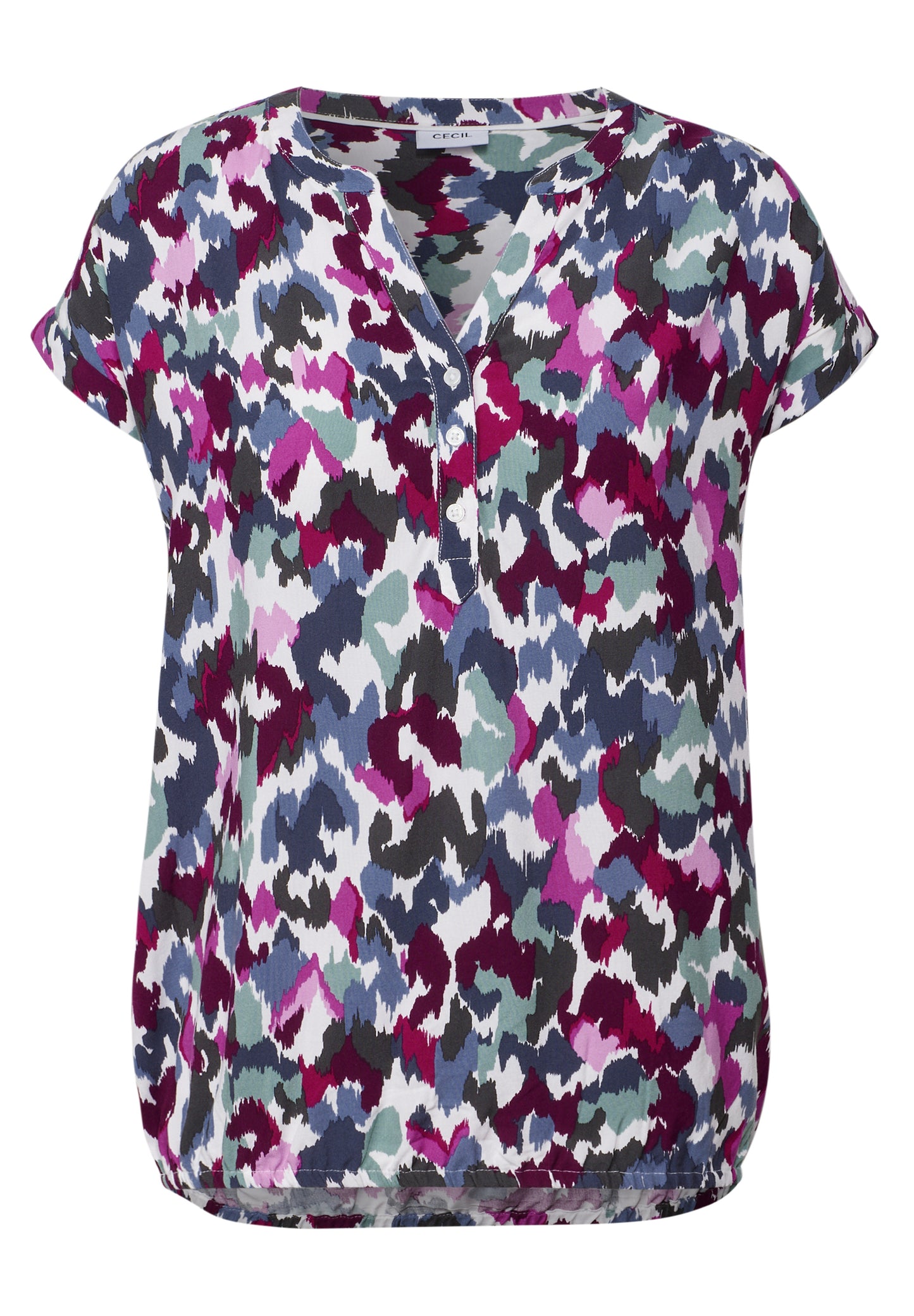 CECIL Gemusterte Bluse - Farbe: vanilla white