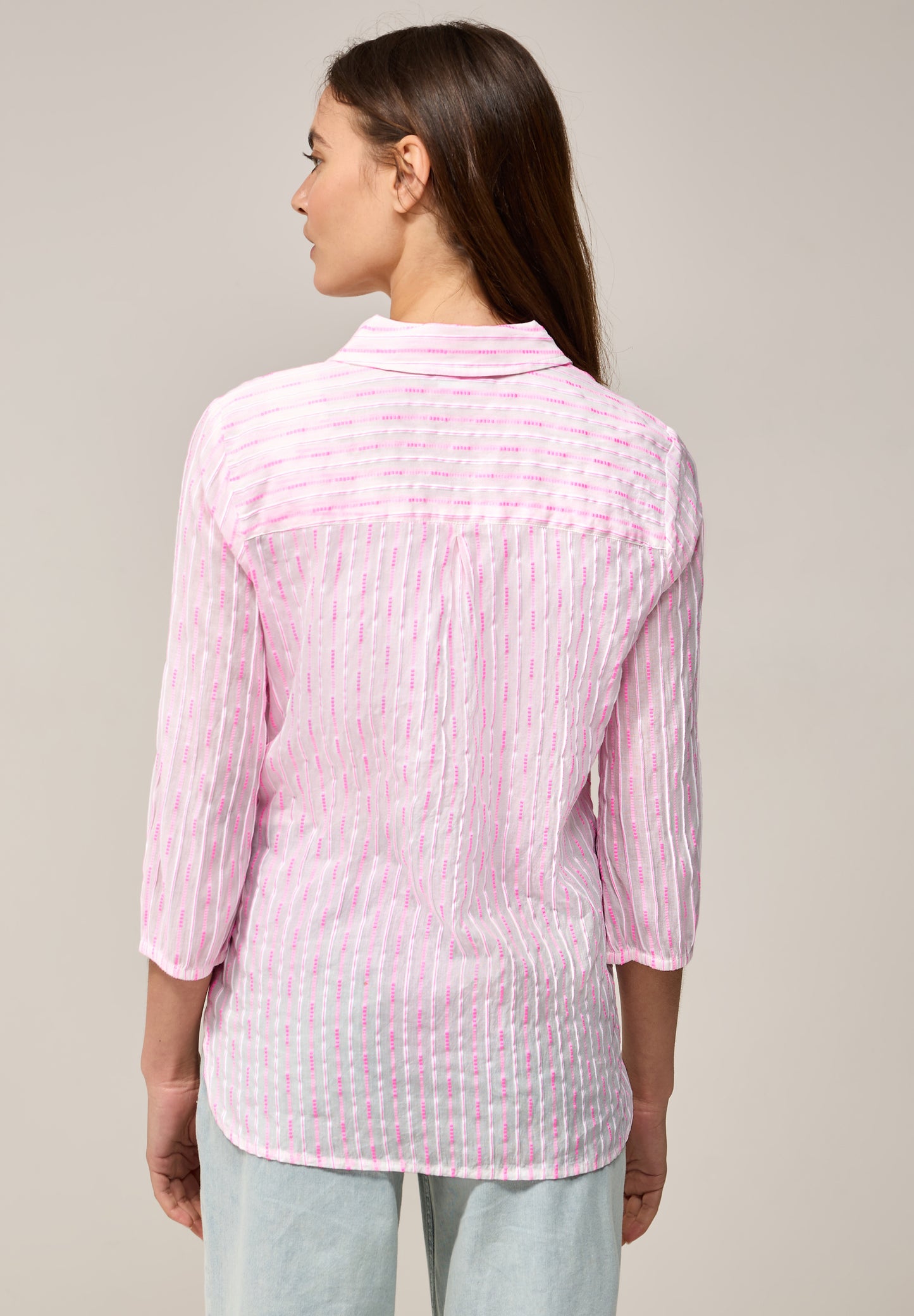 CECIL Gestreifte Bluse - Farbe: vanilla white