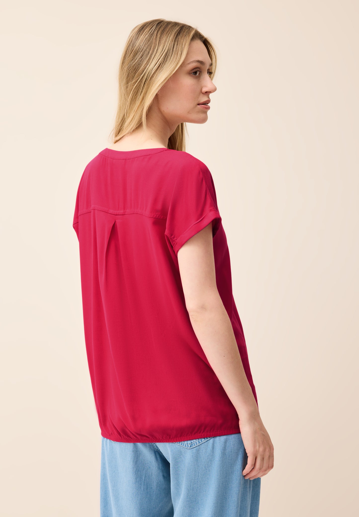 CECIL Blusenshirt in Unifarbe - Farbe: glazed apple red