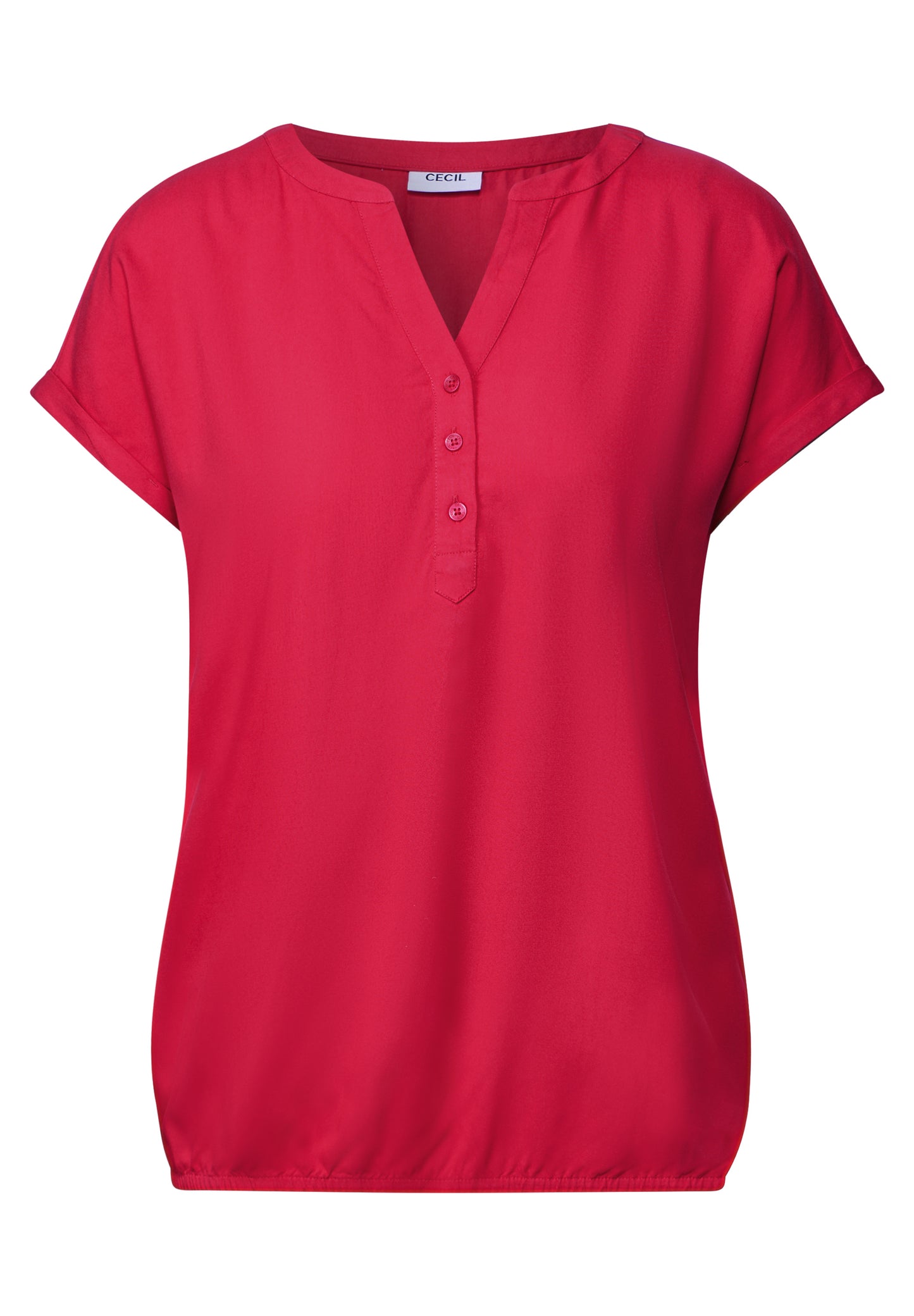 CECIL Blusenshirt in Unifarbe - Farbe: glazed apple red