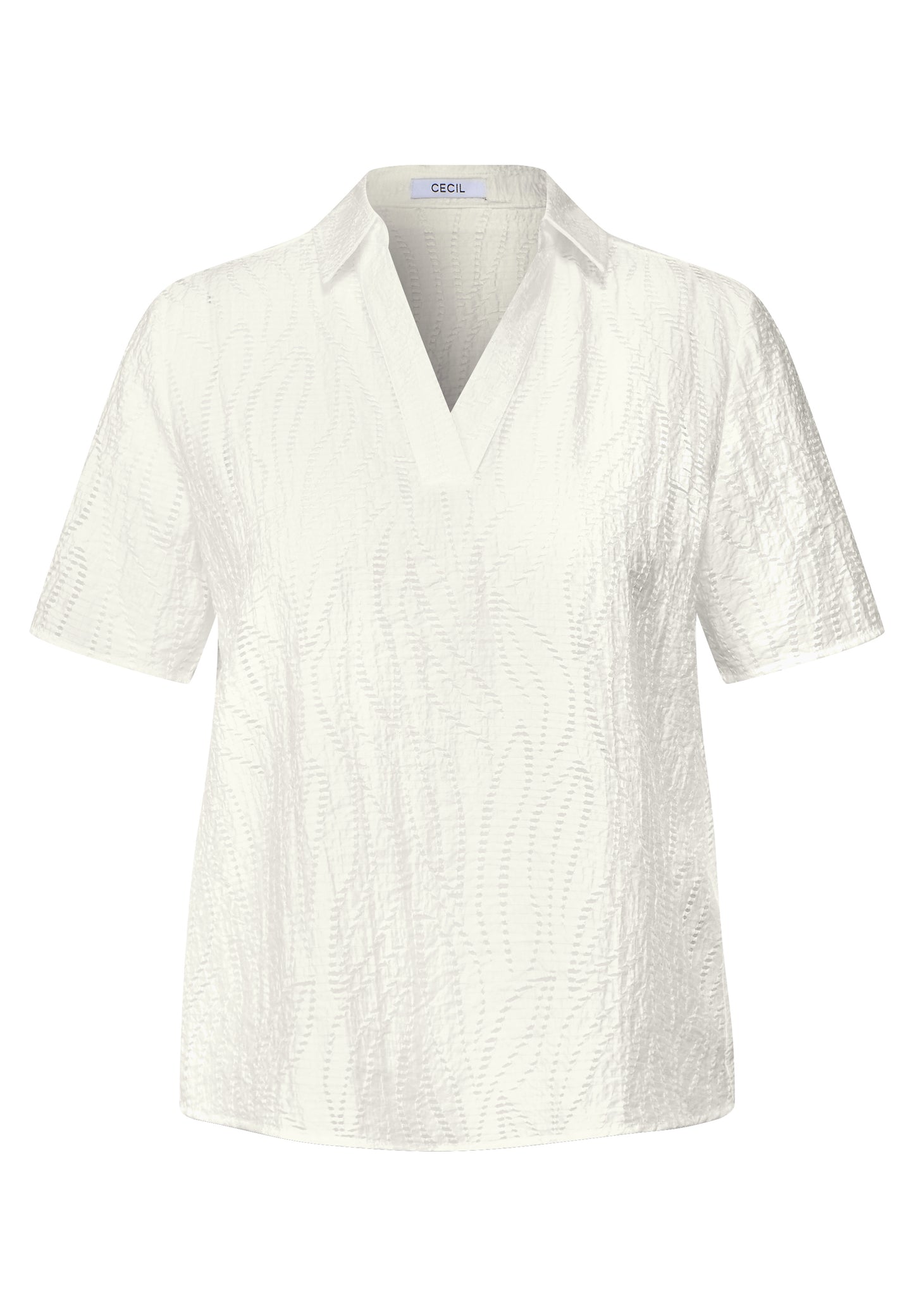 CECIL Blusenshirt mit Struktur - Farbe: vanilla white