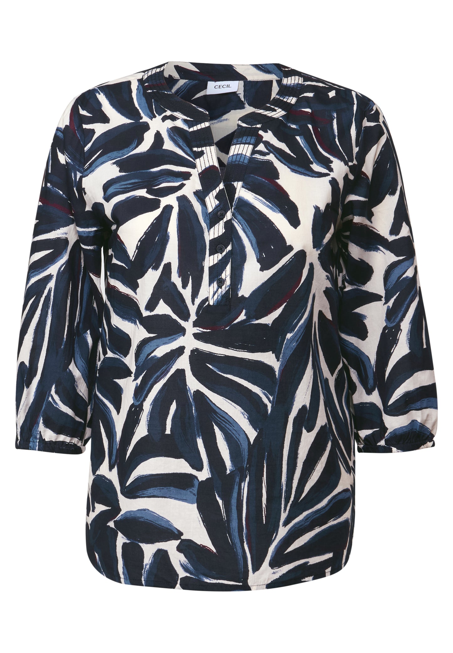 CECIL Gemusterte Tunika - Farbe: urban dark blue