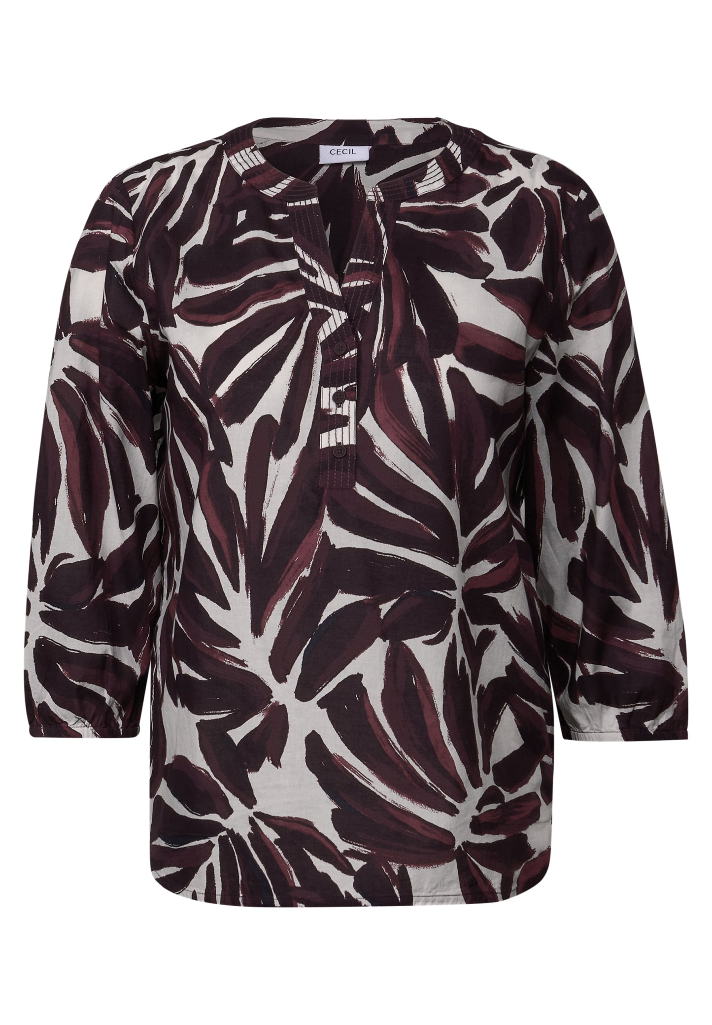 CECIL Gemusterte Tunika - Farbe: mulberry red