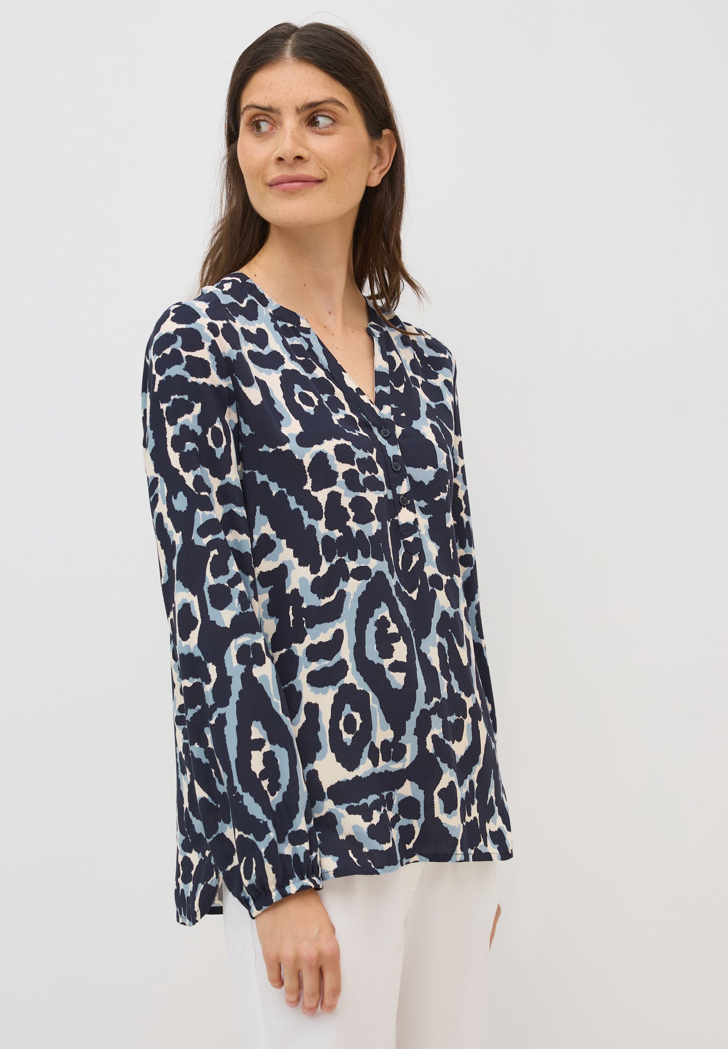 CECIL Gemusterte Tunika - Farbe: urban dark blue