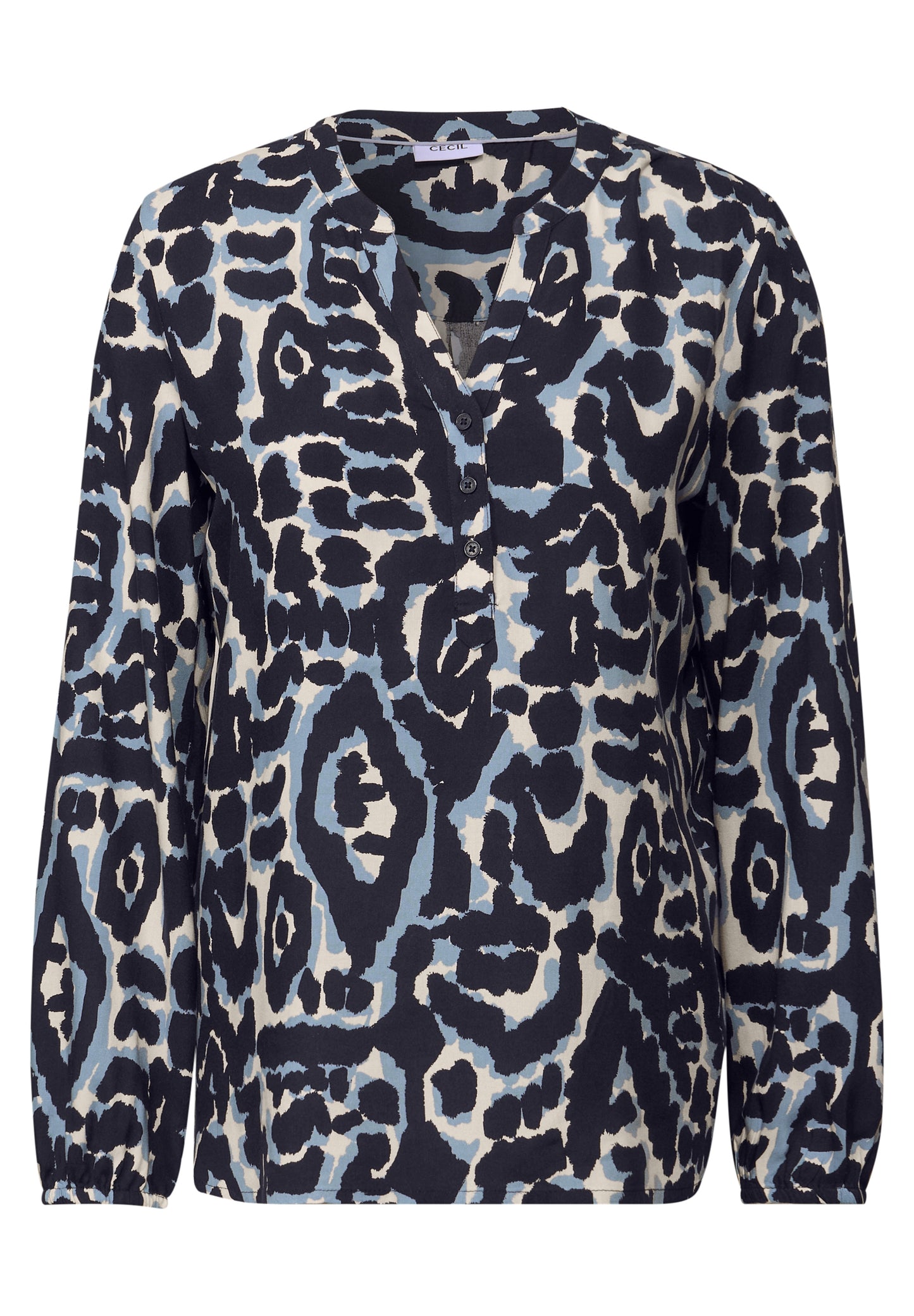 CECIL Gemusterte Tunika - Farbe: urban dark blue