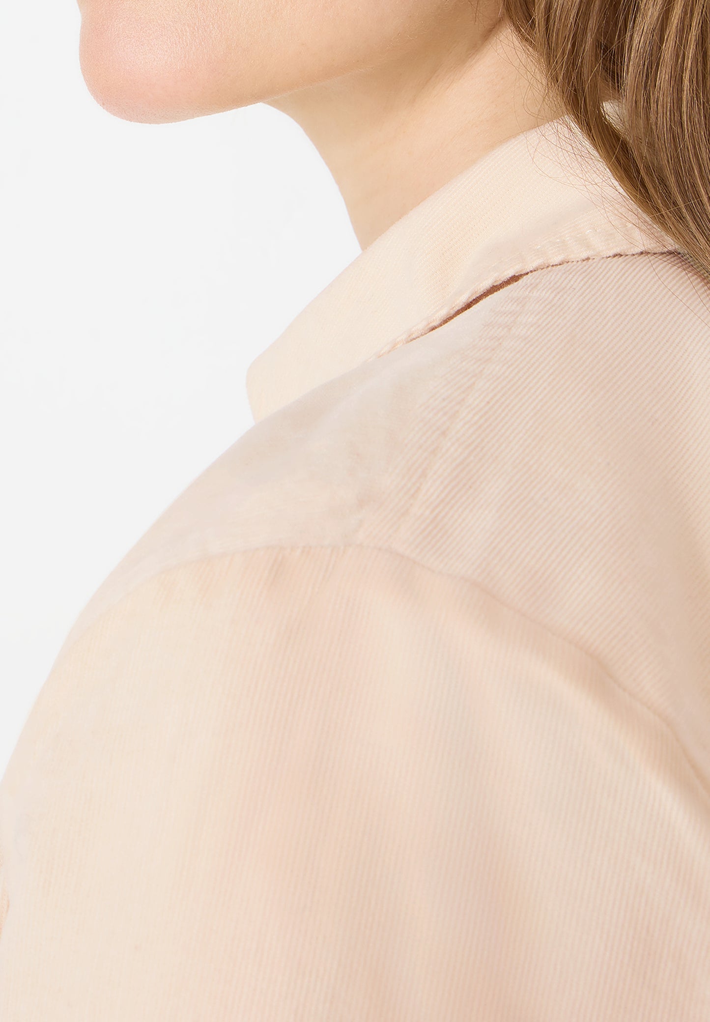 CECIL - Hemdbluse in Unifarbe - Farbe: pearl beige