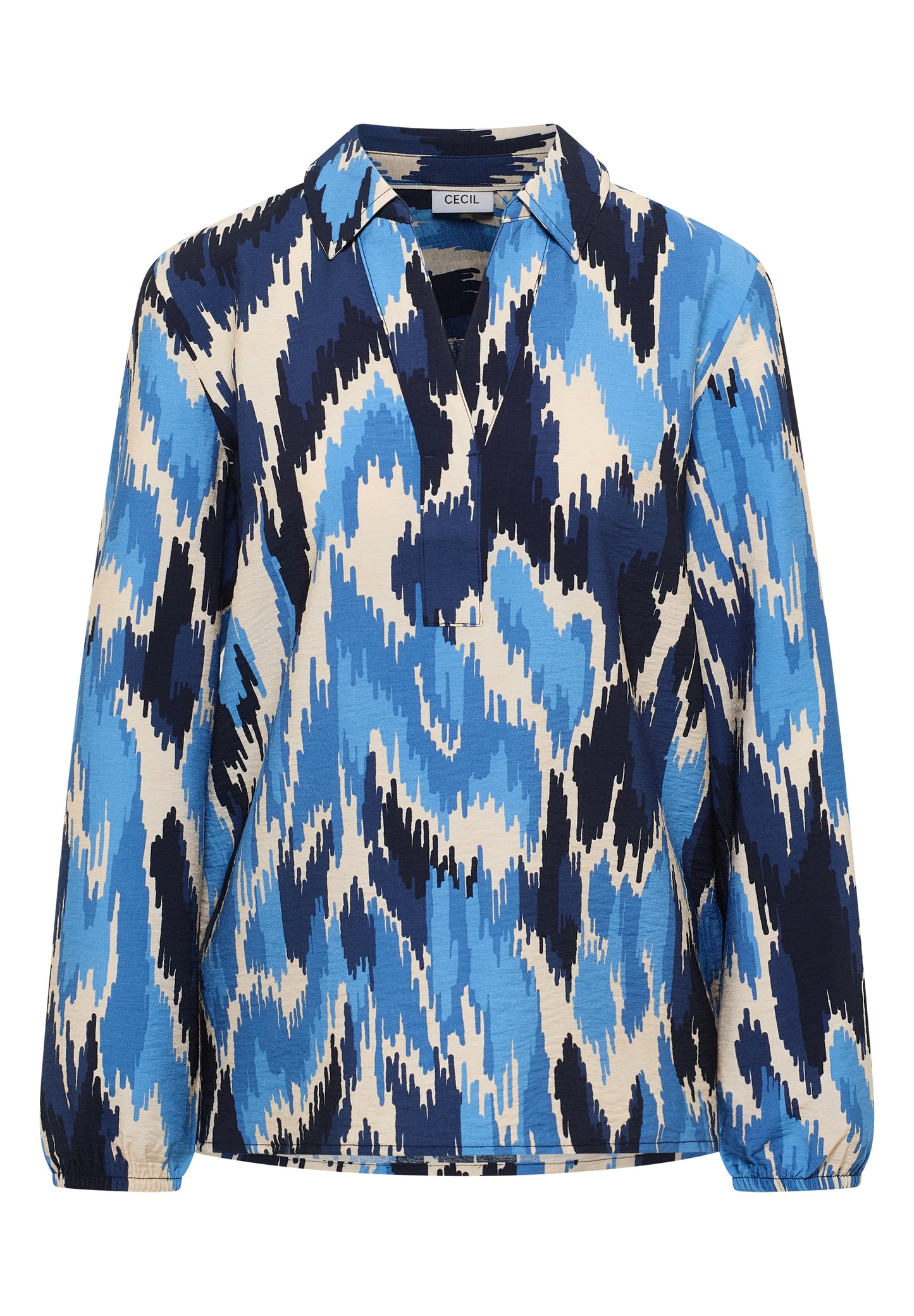 CECIL - Gemusterte Bluse - Farbe: blau